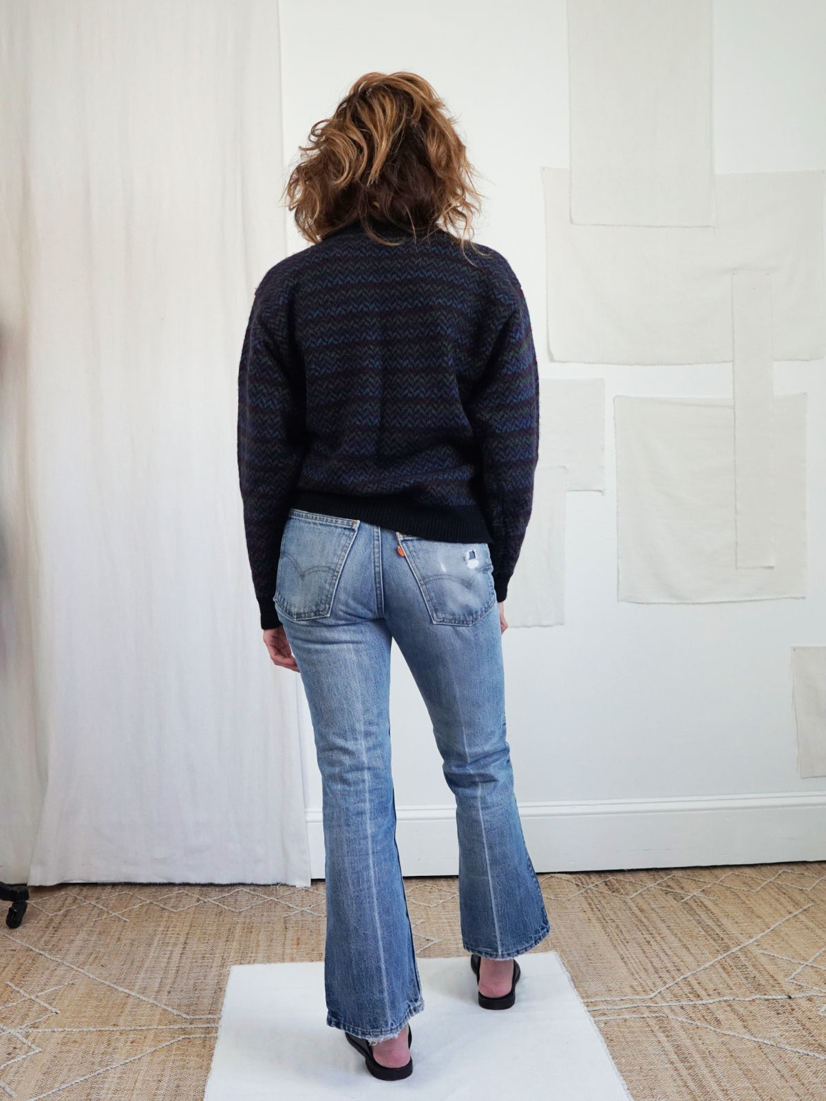 Vintage 80's Woolrich Horse Motif Hunting Sweater-closiTherapi | vinTage