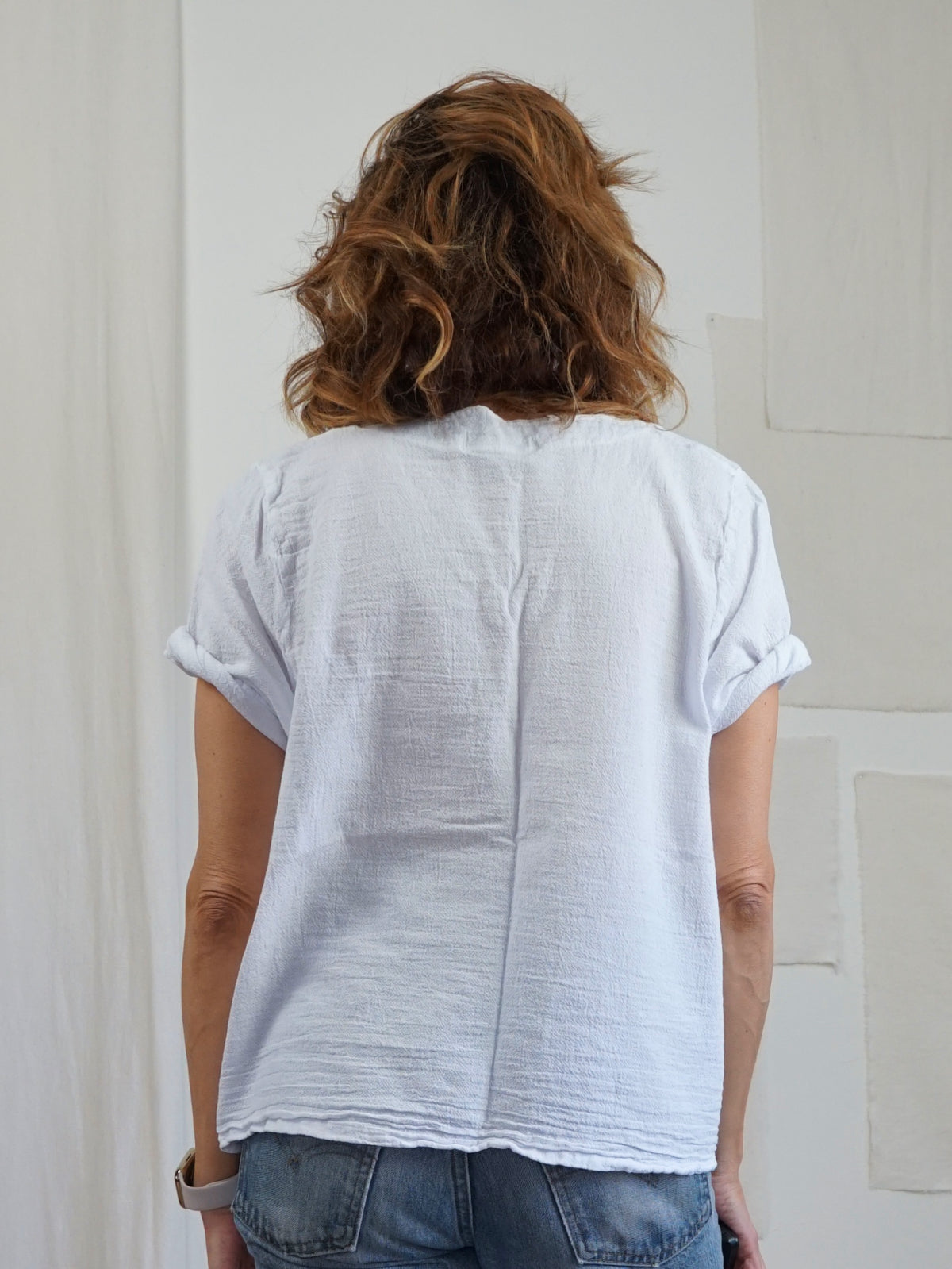 Vintage 90's Crinkle Gauze Top – therapi