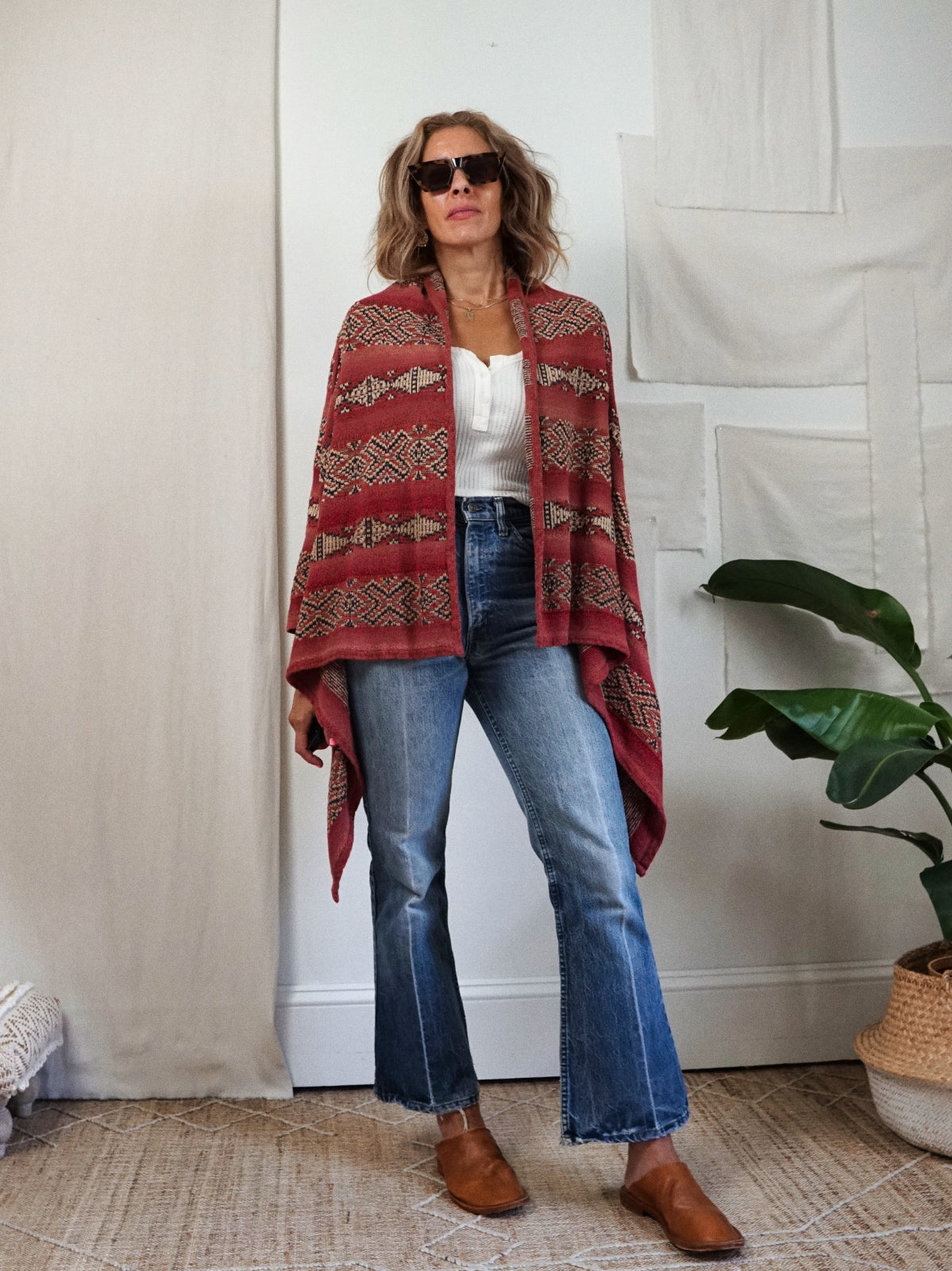 Vintage 90's Southwestern Desert Blanket Sweater-closiTherapi | vinTage