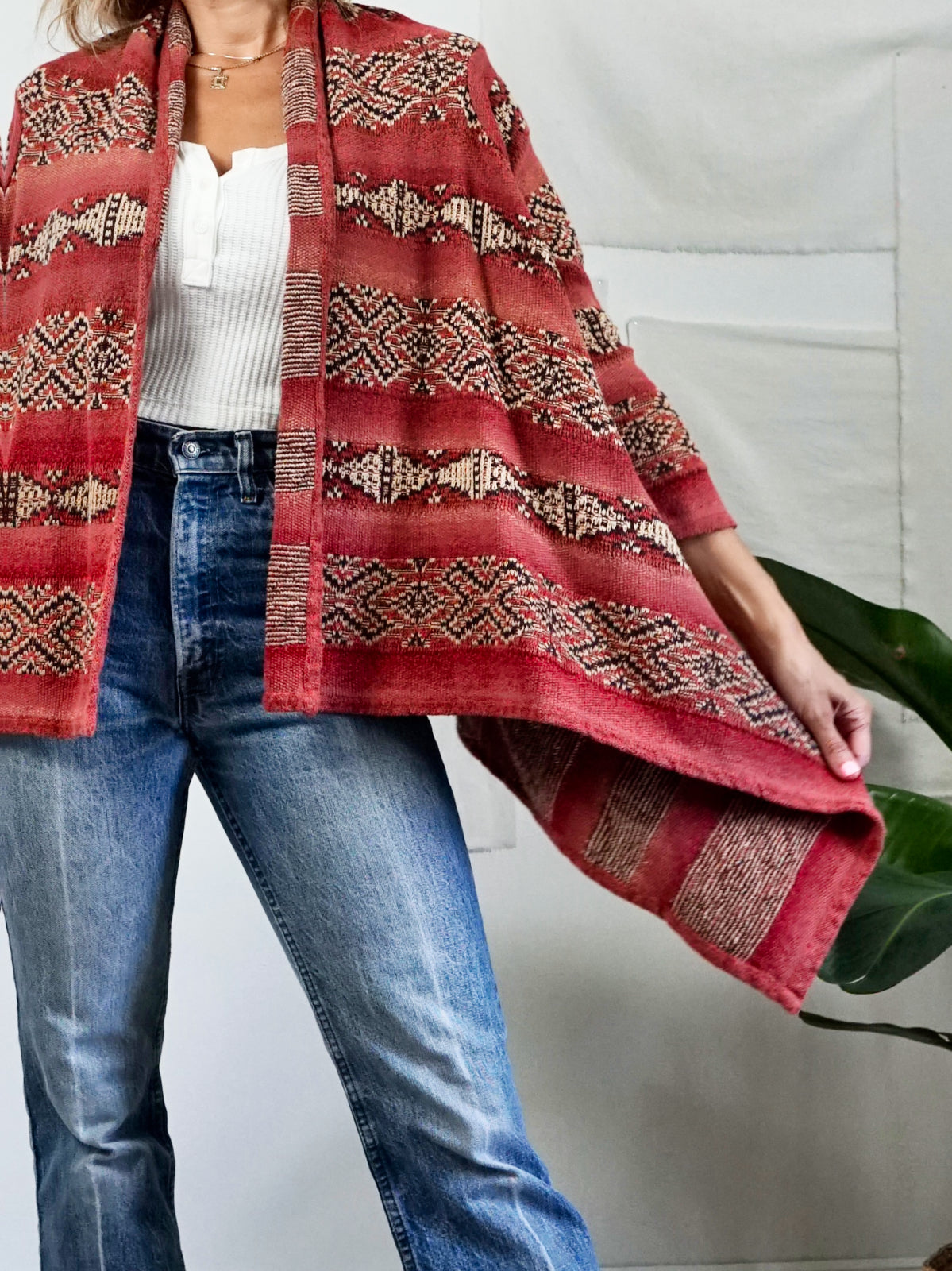 Vintage 90's Southwestern Desert Blanket Sweater-closiTherapi | vinTage