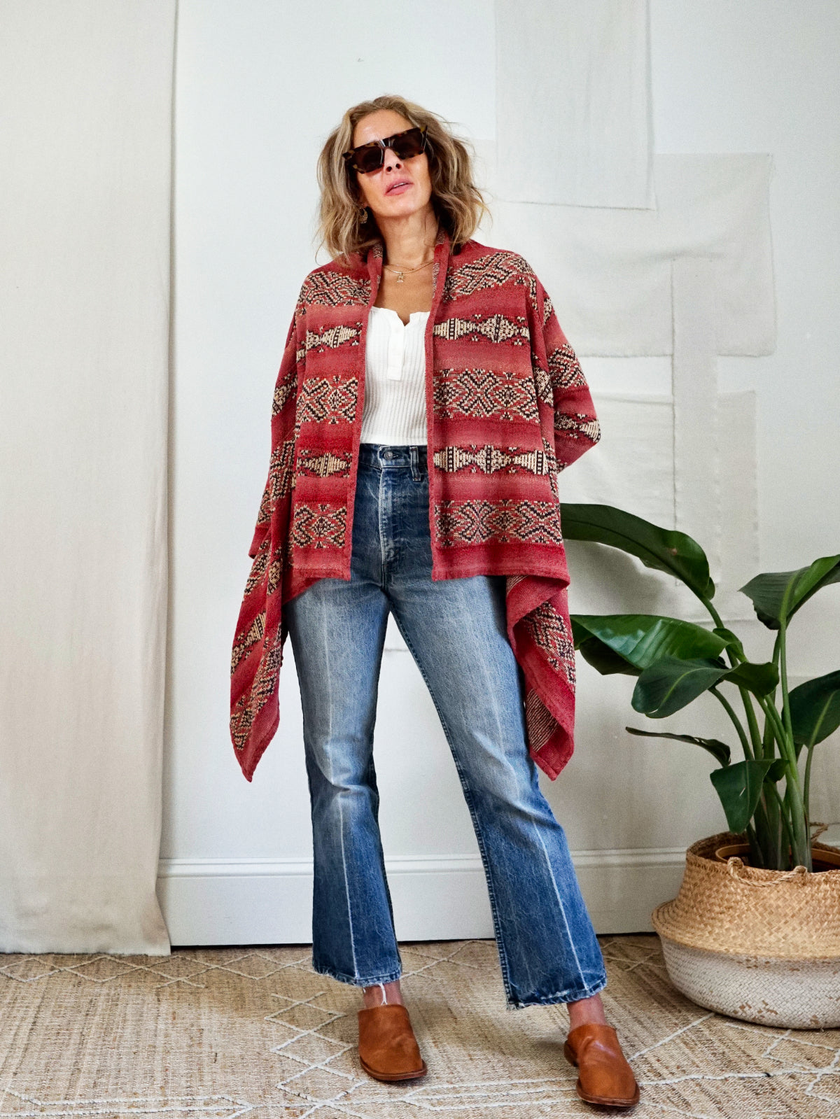 Vintage 90's Southwestern Desert Blanket Sweater-closiTherapi | vinTage