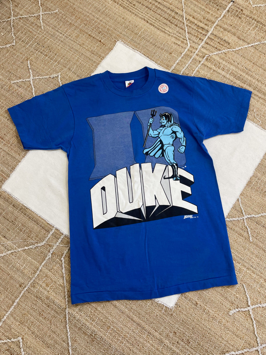 Vintage 91' Duke Blue Devils Deadstock Tee-closiTherapi | vinTage