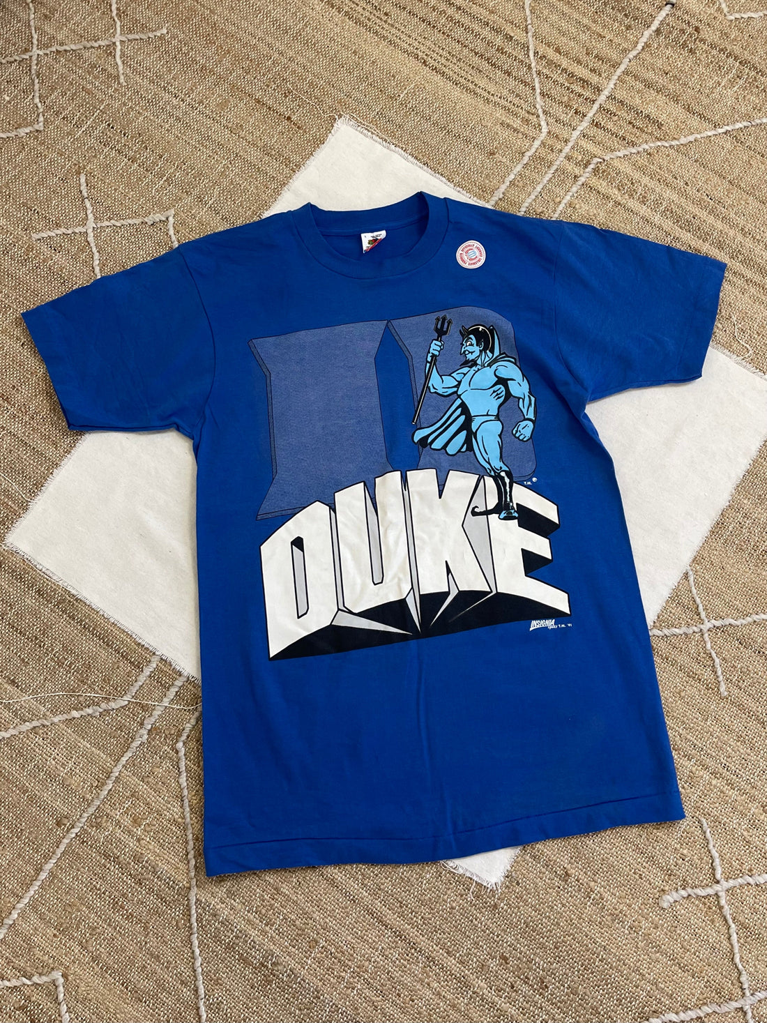 Vintage 91' Duke Blue Devils Deadstock Tee-closiTherapi | vinTage