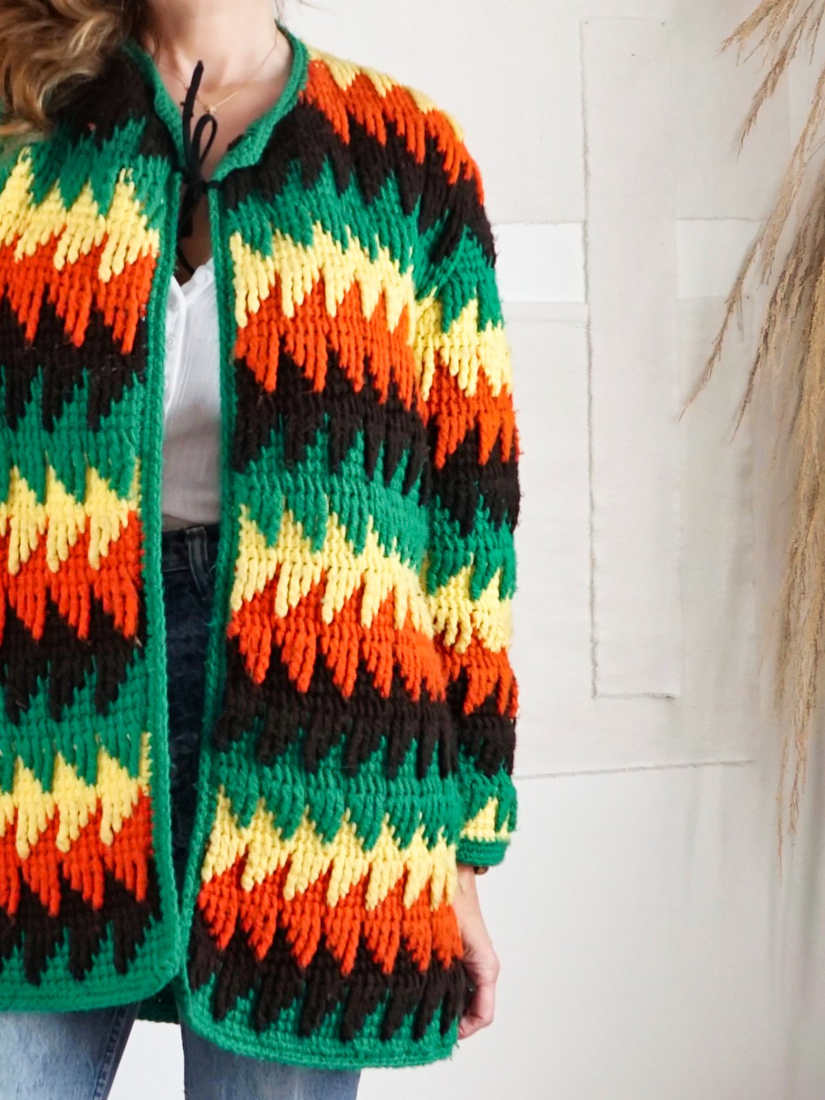 Vintage Afghan Blanket Sweater-closiTherapi | vinTage
