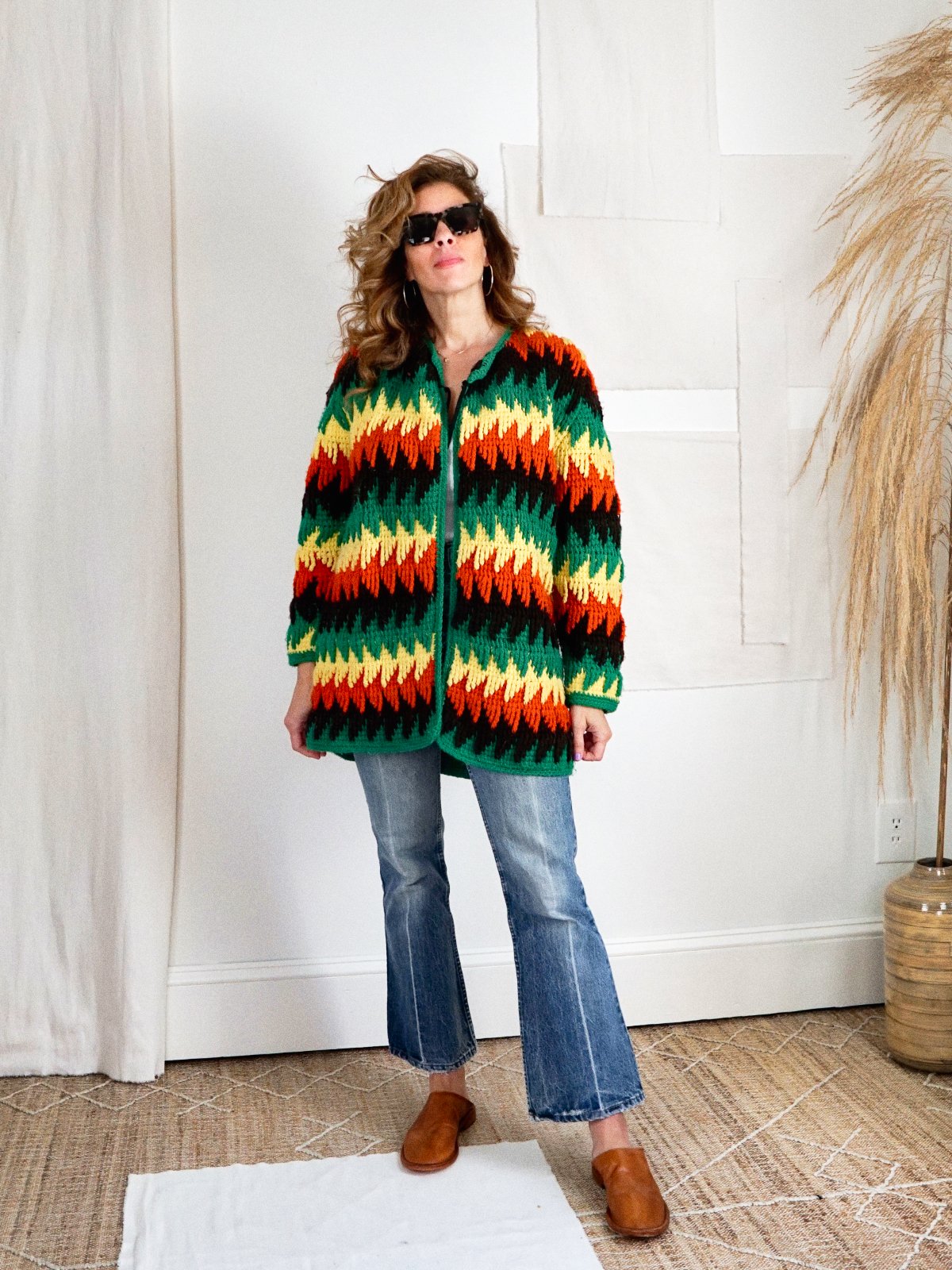 Vintage Afghan Blanket Sweater-closiTherapi | vinTage