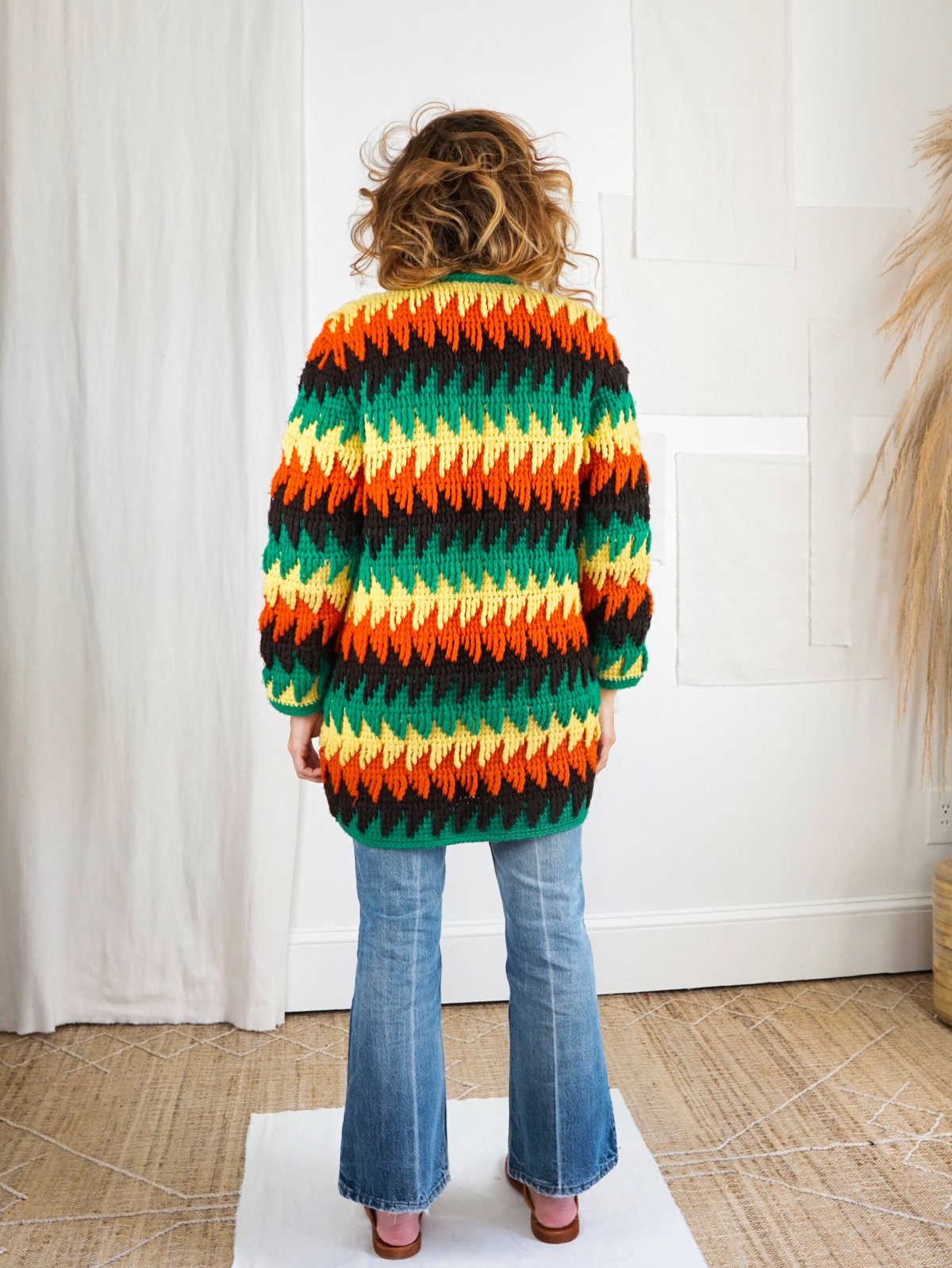 Vintage Afghan Blanket Sweater-closiTherapi | vinTage