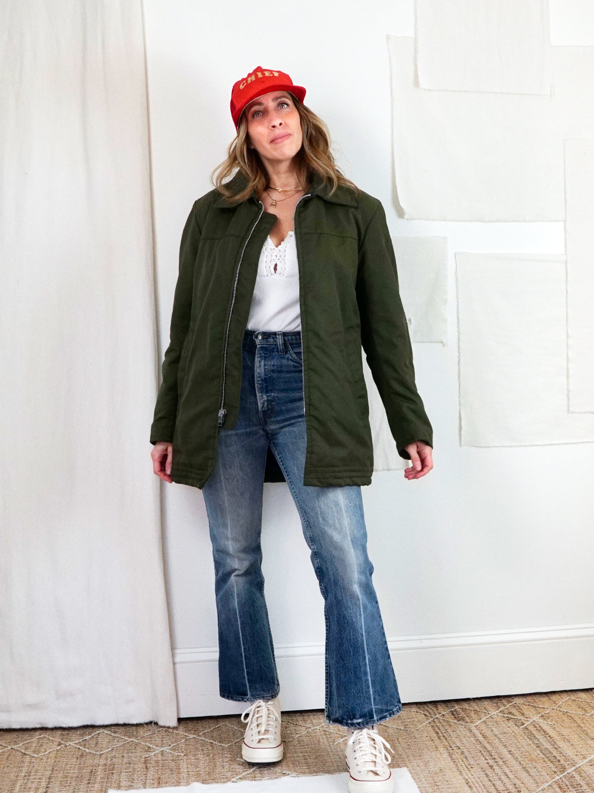 Vintage Army Green Workwear Jacket-closiTherapi | vinTage
