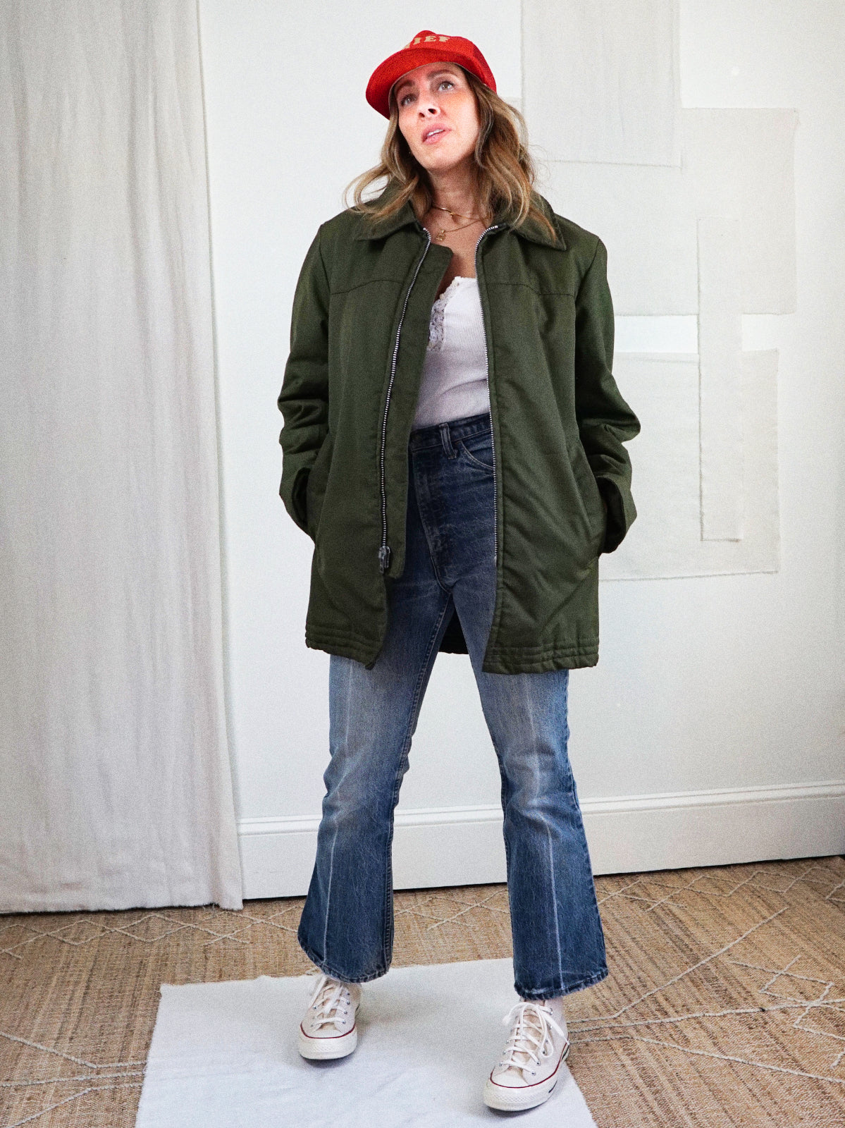 Vintage Army Green Workwear Jacket-closiTherapi | vinTage