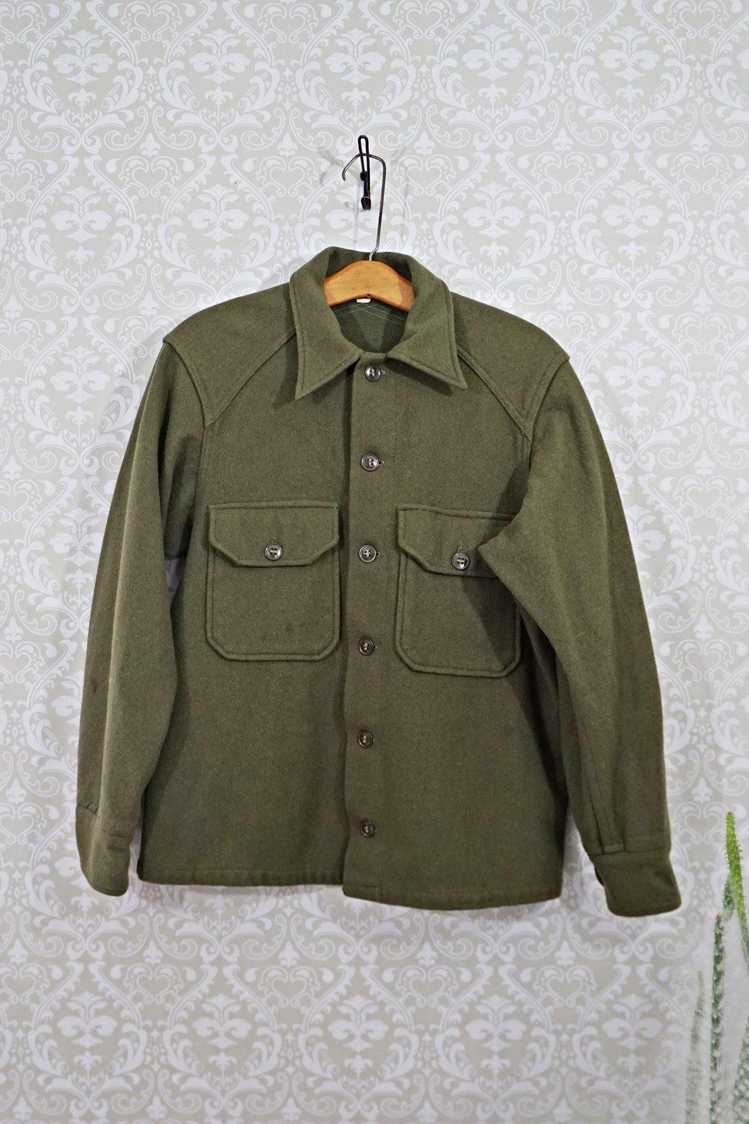 Vintage Army Issue Felted Wool Jacket-closiTherapi | vinTage