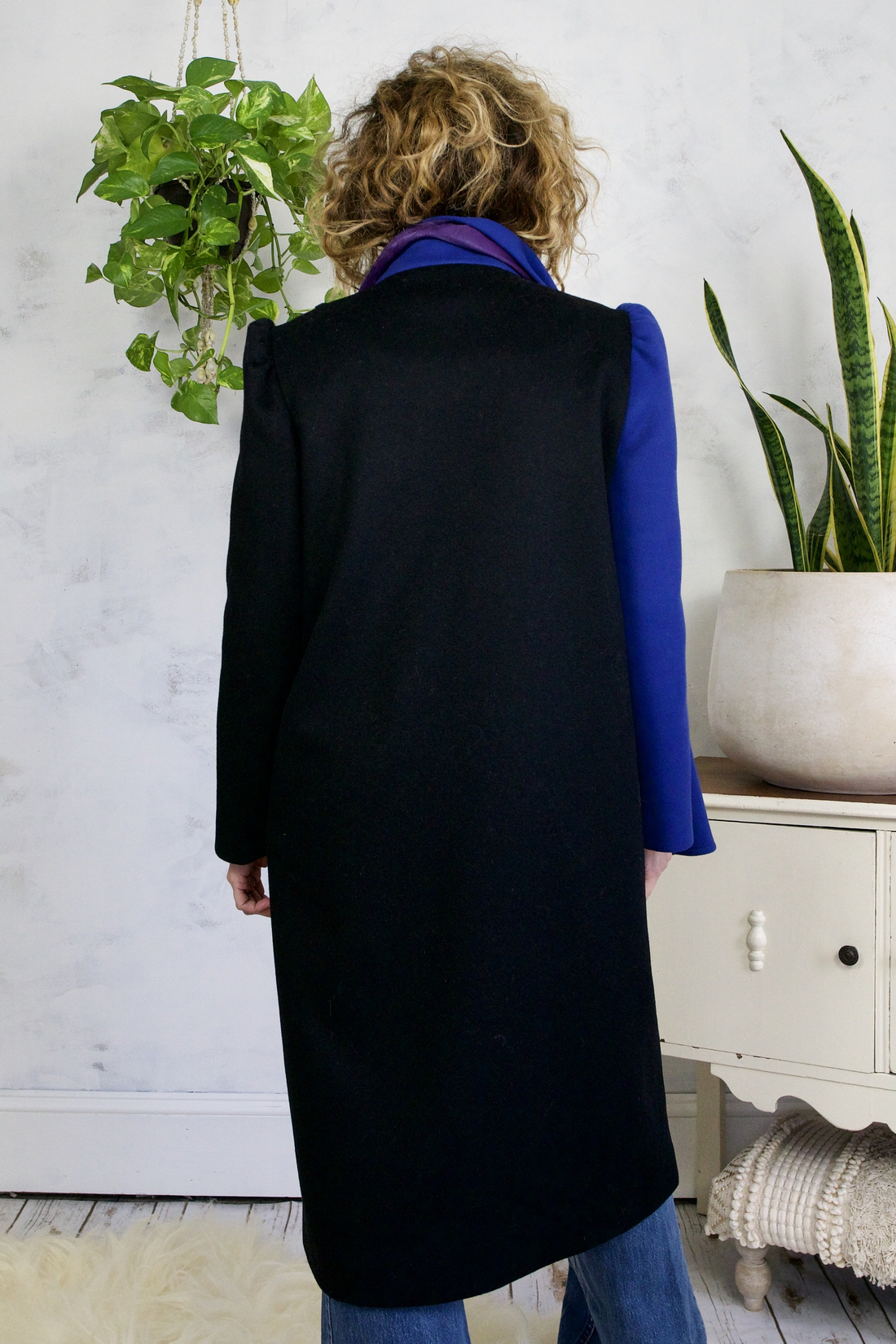 Vintage Avant Garde Wool Scarf Coat-closiTherapi | vinTage