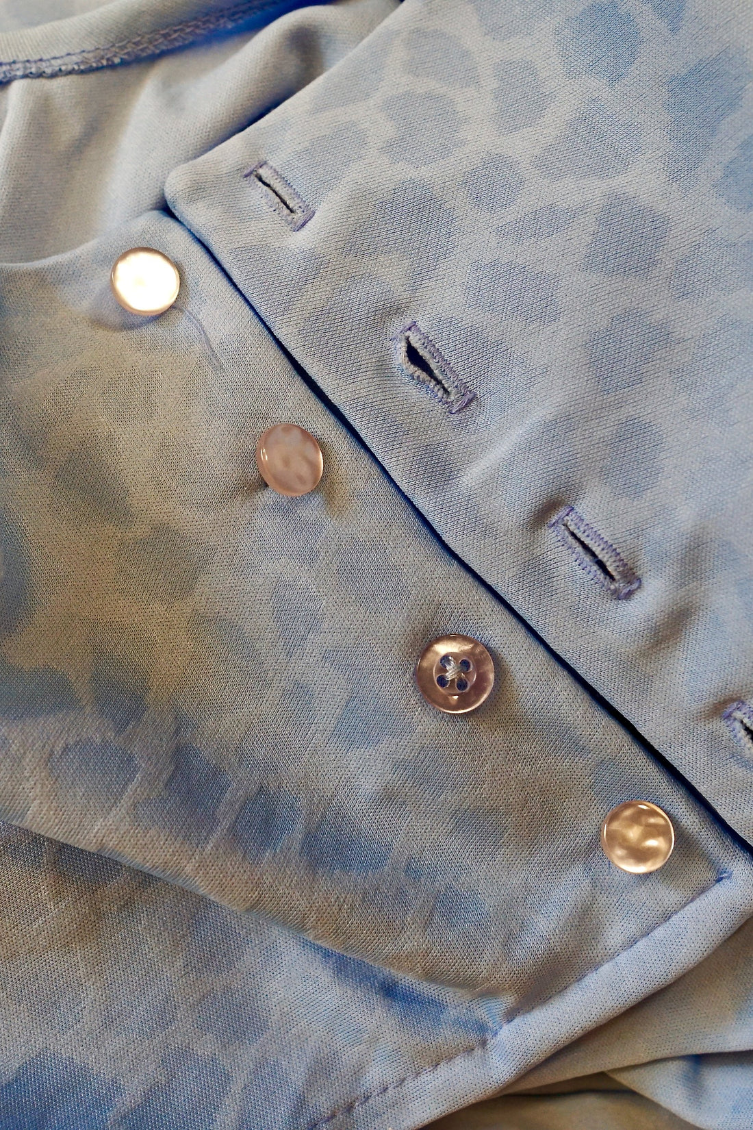 Vintage Baby Blue Leopard Jumpsuit-closiTherapi | vinTage