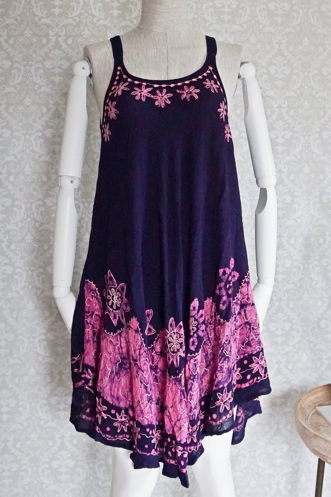 Vintage Batik Bohemain Tent Dress-closiTherapi | vinTage