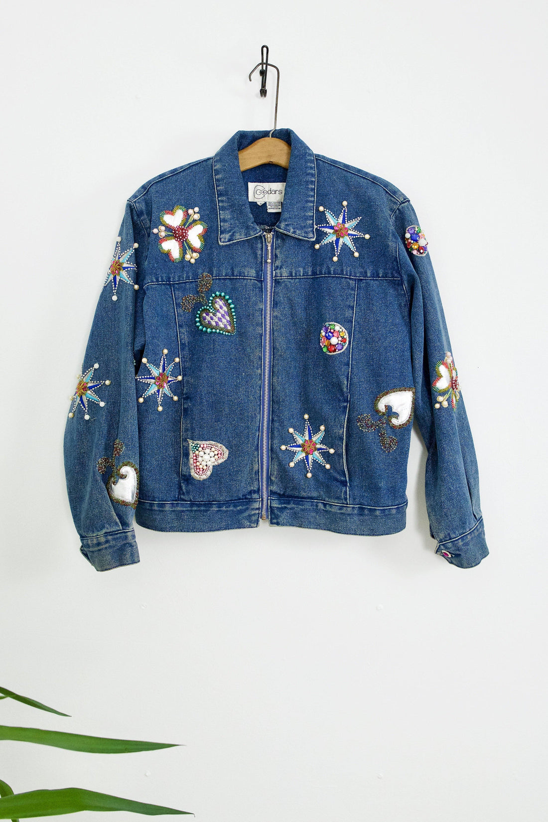 Vintage Bedazzled Denim Jean Jacket-closiTherapi | vinTage