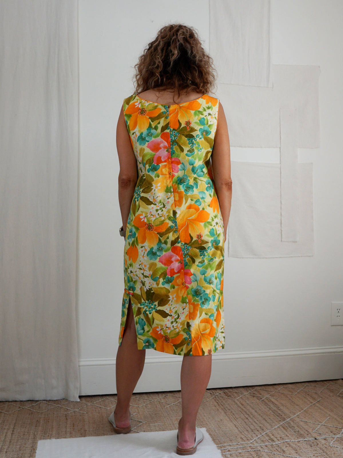 Vintage Blooming Floral Shift Dress-closiTherapi | vinTage