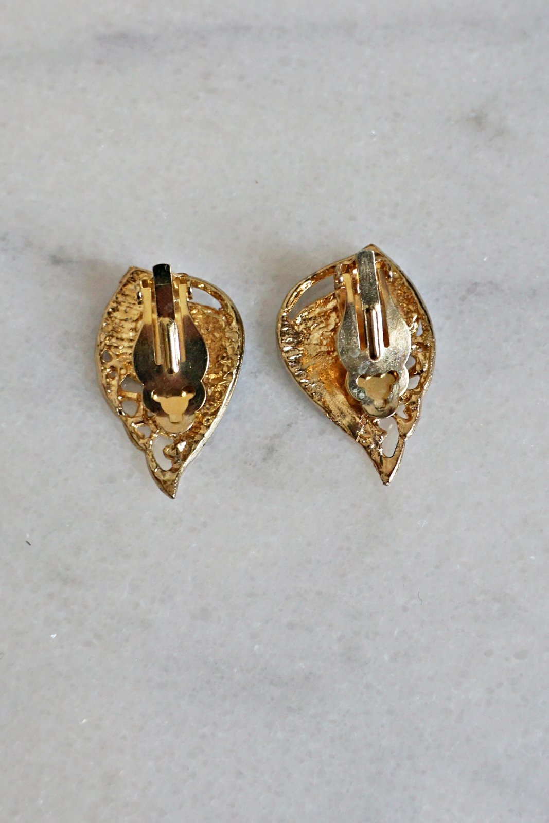 Vintage Blue Enamel Filigree Earrings-closiTherapi | vinTage