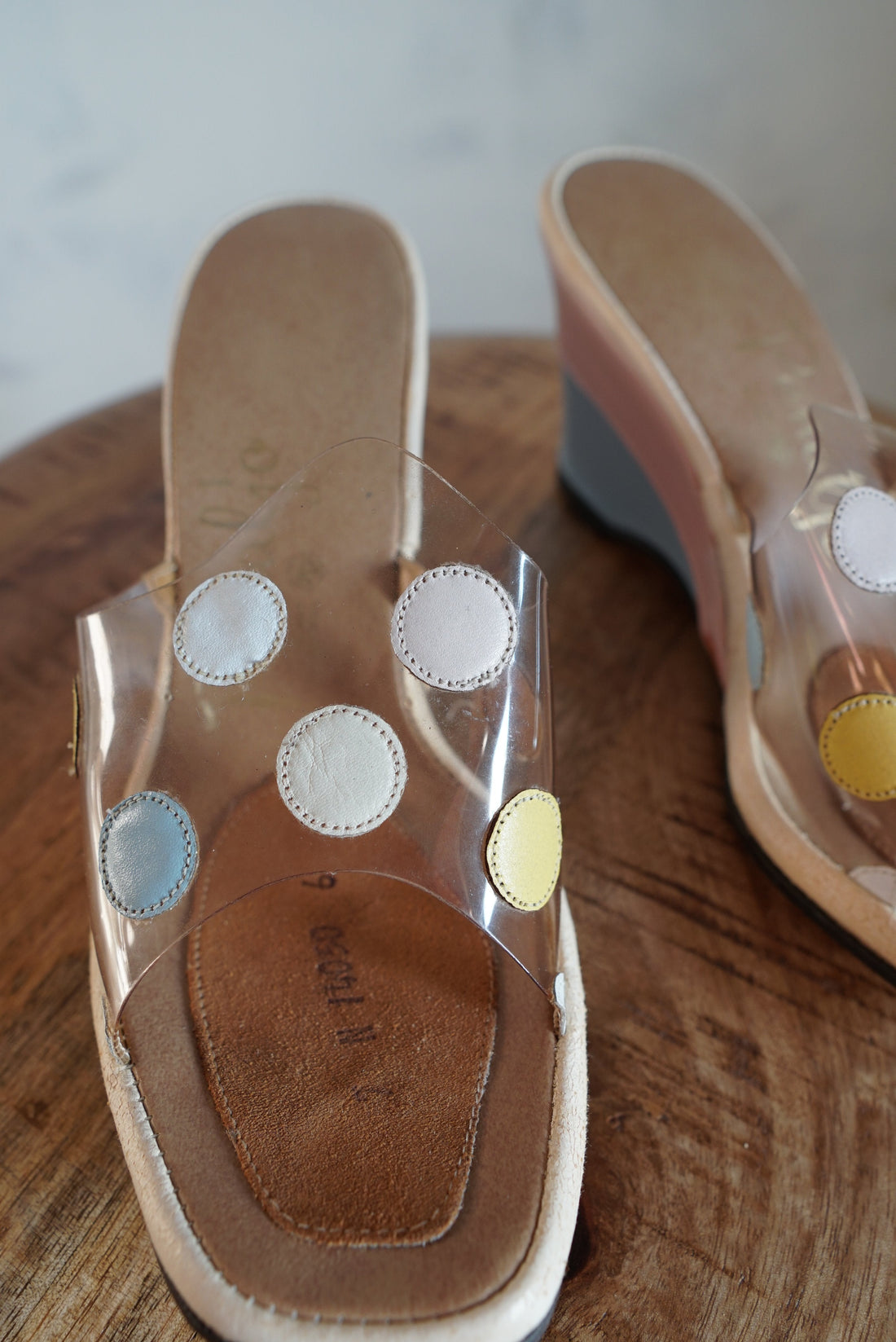 Vintage Bubble Tini Pastel Wedge Shoes | 6.5 N-closiTherapi | vinTage