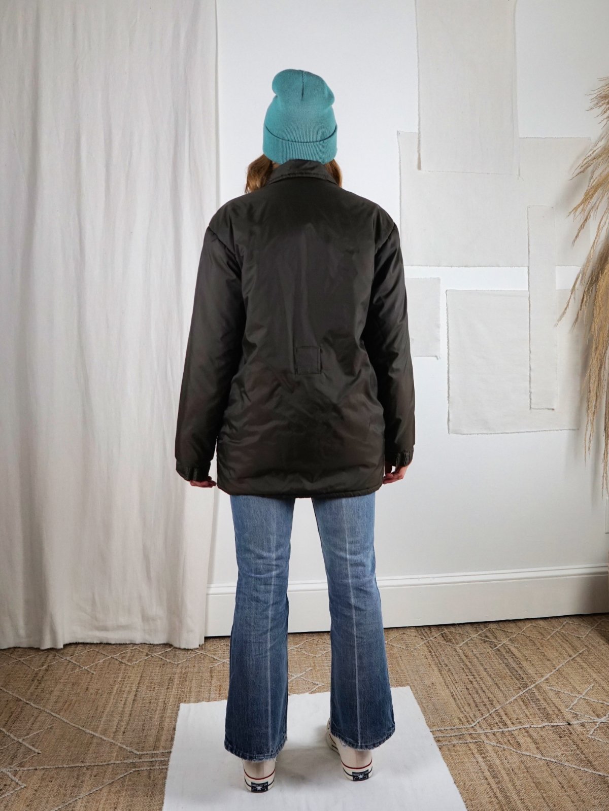 Vintage Carob Brown Snap Button Jacket-closiTherapi | vinTage