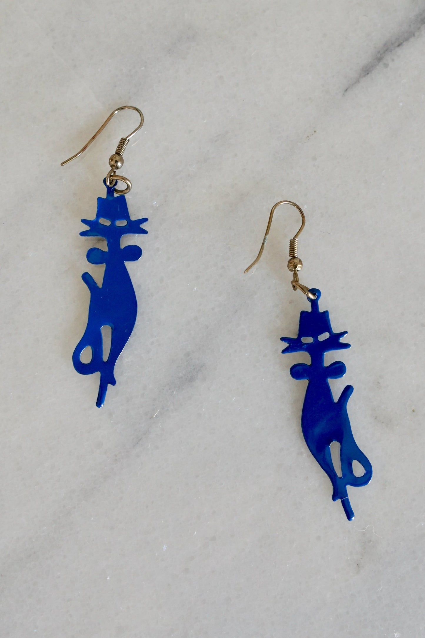 Vintage Cat Glitter Earrings-closiTherapi | vinTage