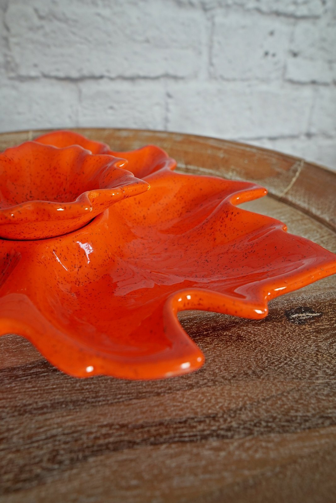 Vintage Ceramic Leaf Serving Bowl Set-closiTherapi | vinTage