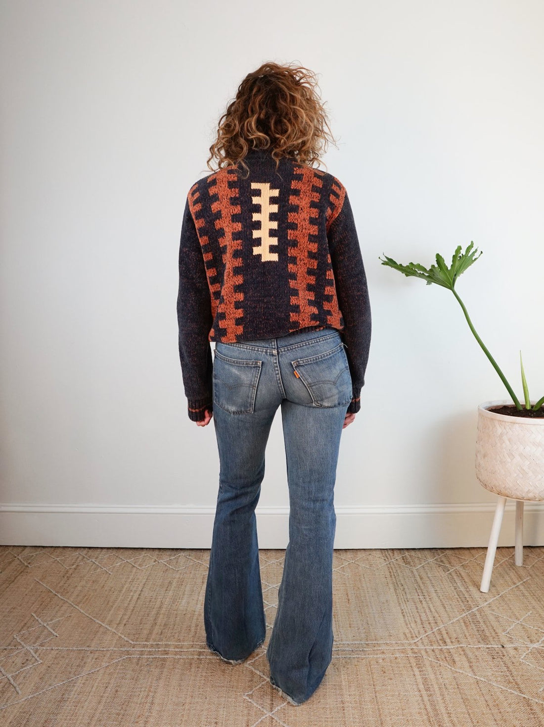 Vintage Chenille Southwestern Sweater Jacket-closiTherapi | vinTage