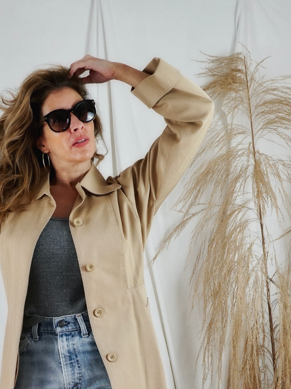 Vintage Classic Belted Trench Coat-closiTherapi | vinTage