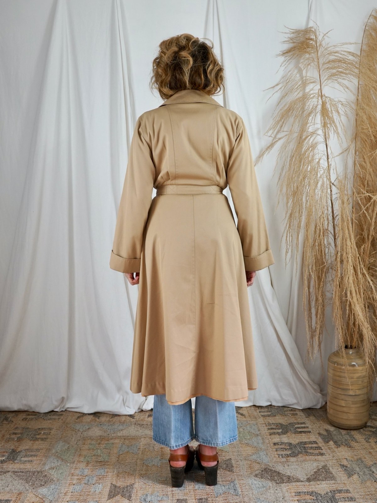 Vintage Classic Belted Trench Coat-closiTherapi | vinTage