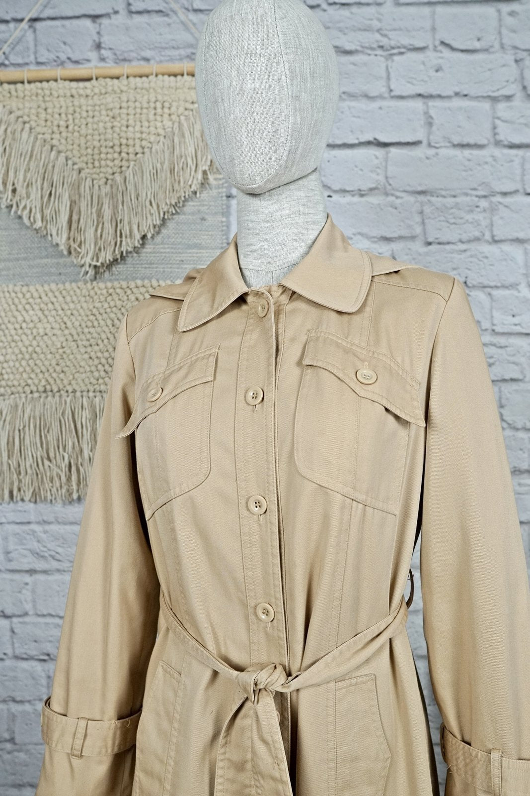 Vintage Classic Hooded Trench Coat-closiTherapi | vinTage