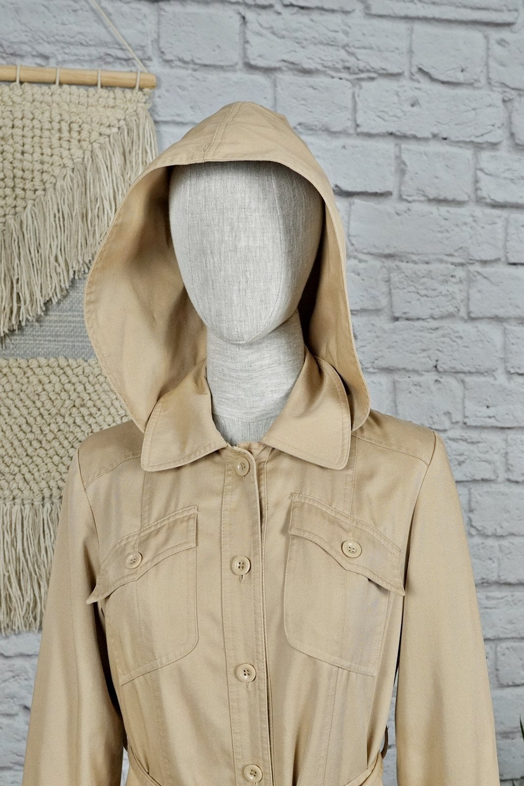 Vintage Classic Hooded Trench Coat-closiTherapi | vinTage