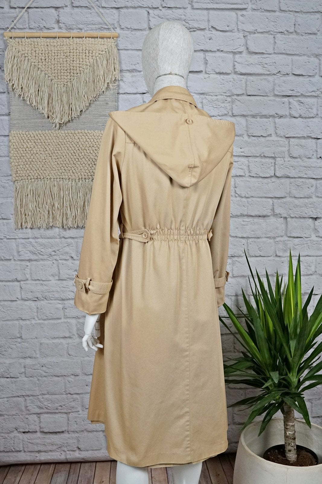 Vintage Classic Hooded Trench Coat-closiTherapi | vinTage