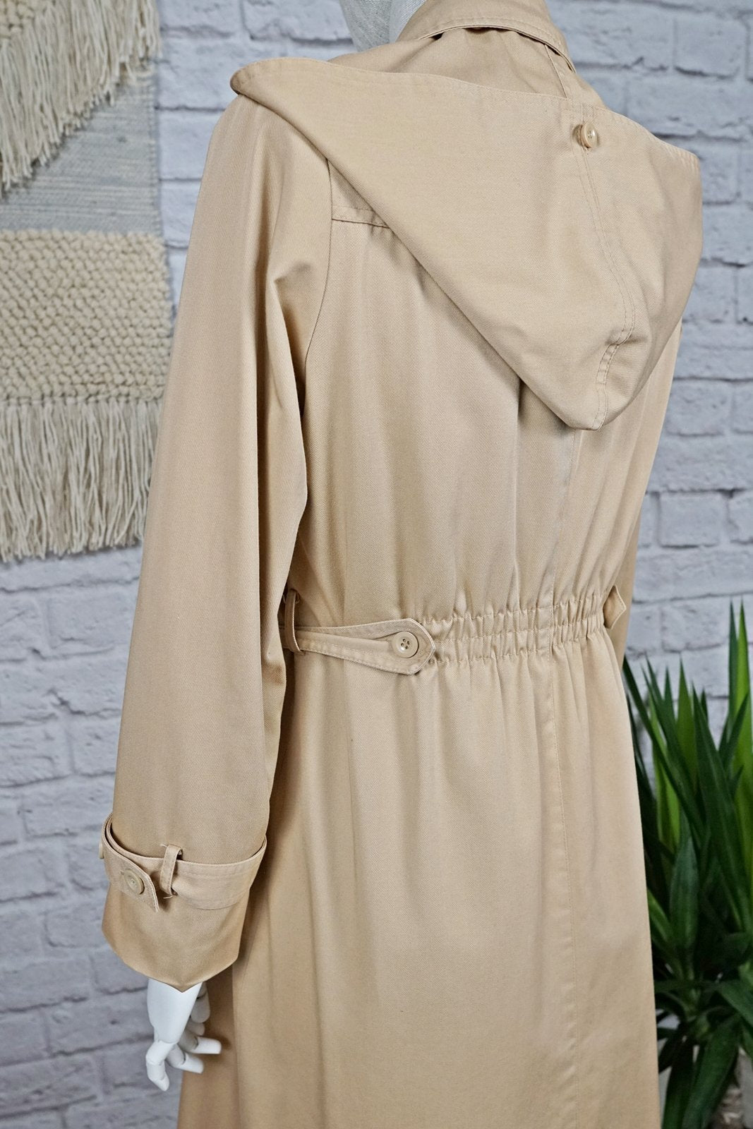 Vintage Classic Hooded Trench Coat-closiTherapi | vinTage