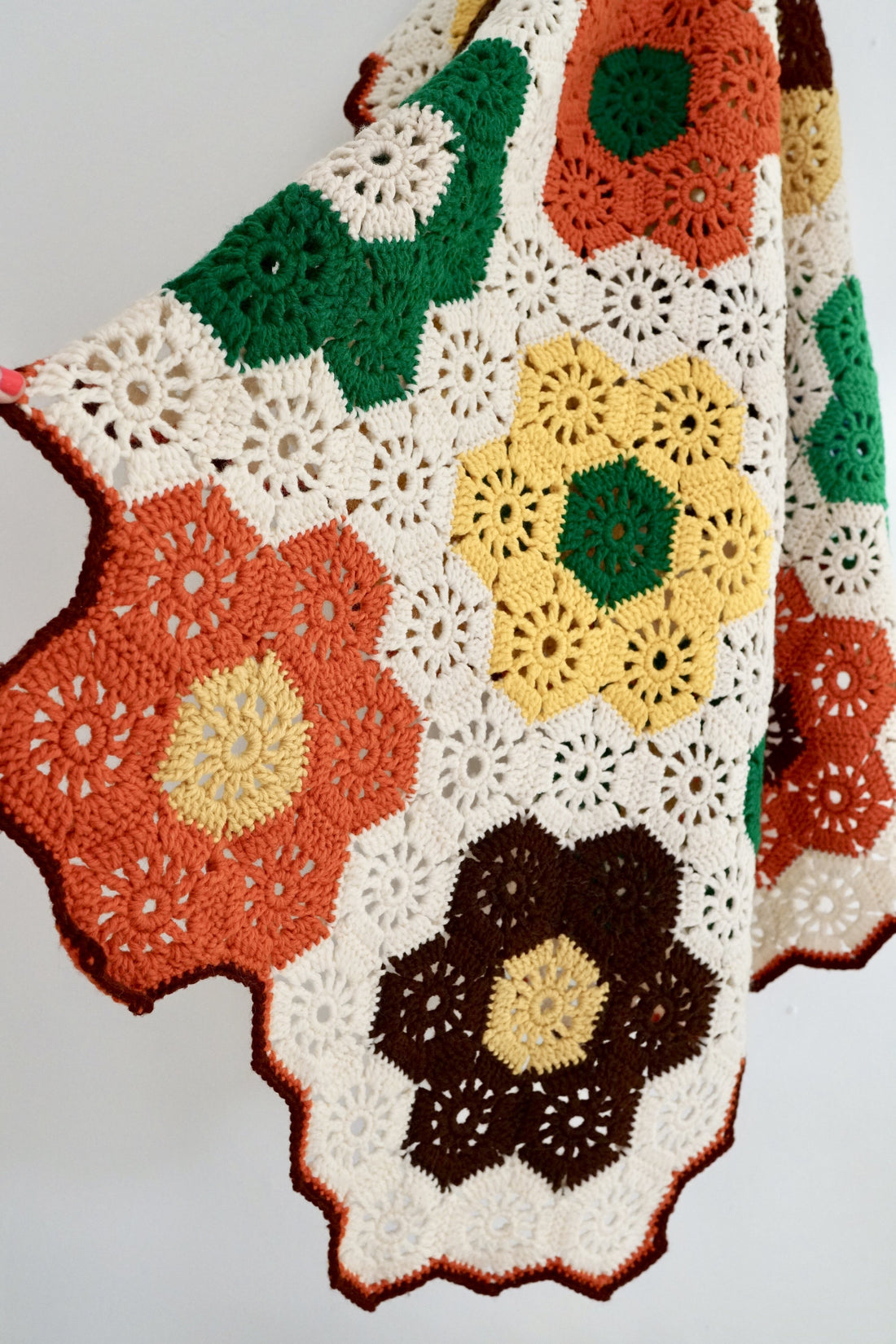 Vintage Crochet Honeycomb Throw-closiTherapi | vinTage