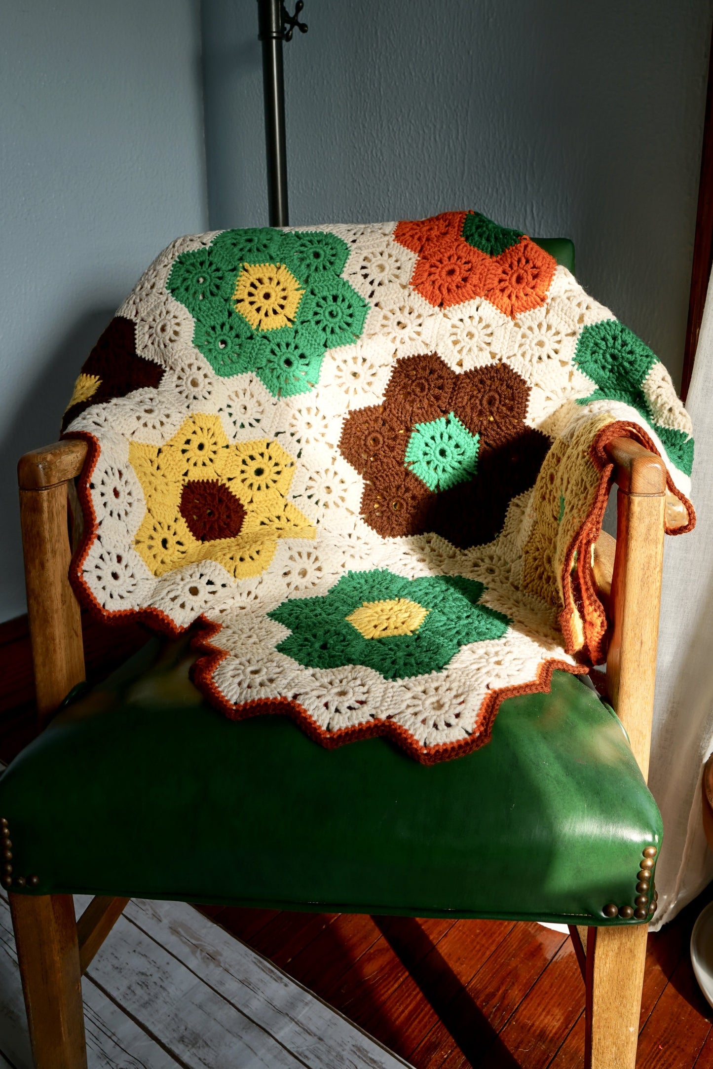 Vintage Crochet Honeycomb Throw-closiTherapi | vinTage