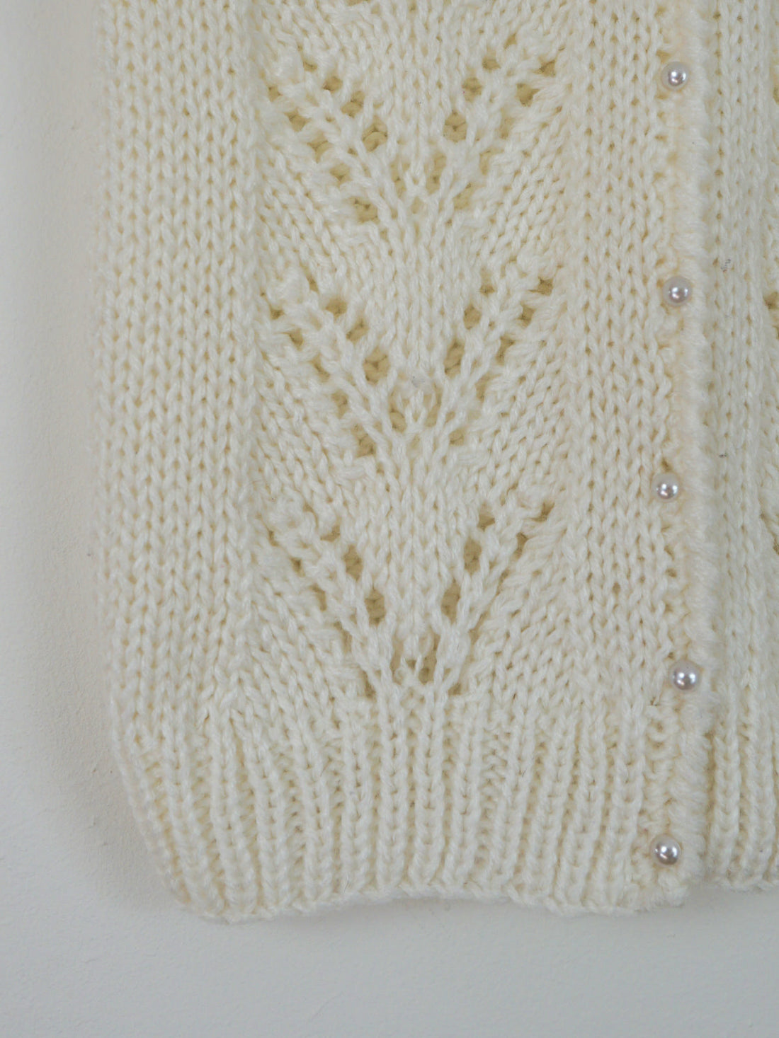 Vintage Crochet Pearl Button Sweater Vest-closiTherapi | vinTage