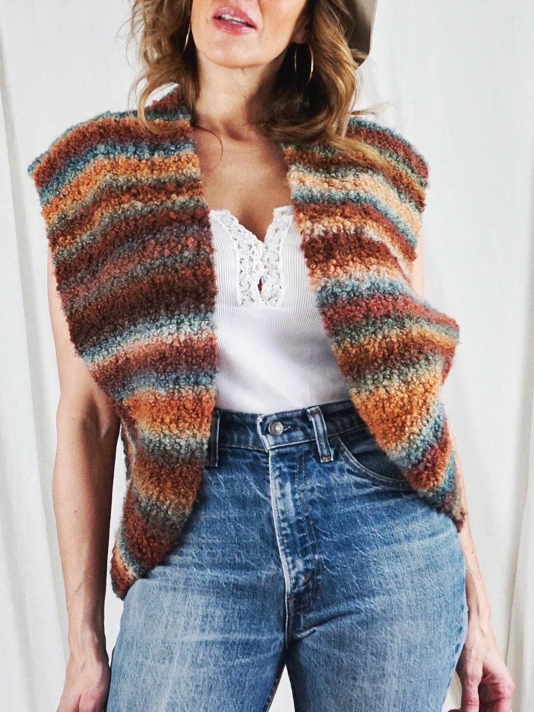 Vintage Desert Sunset Blanket Vest-closiTherapi | vinTage