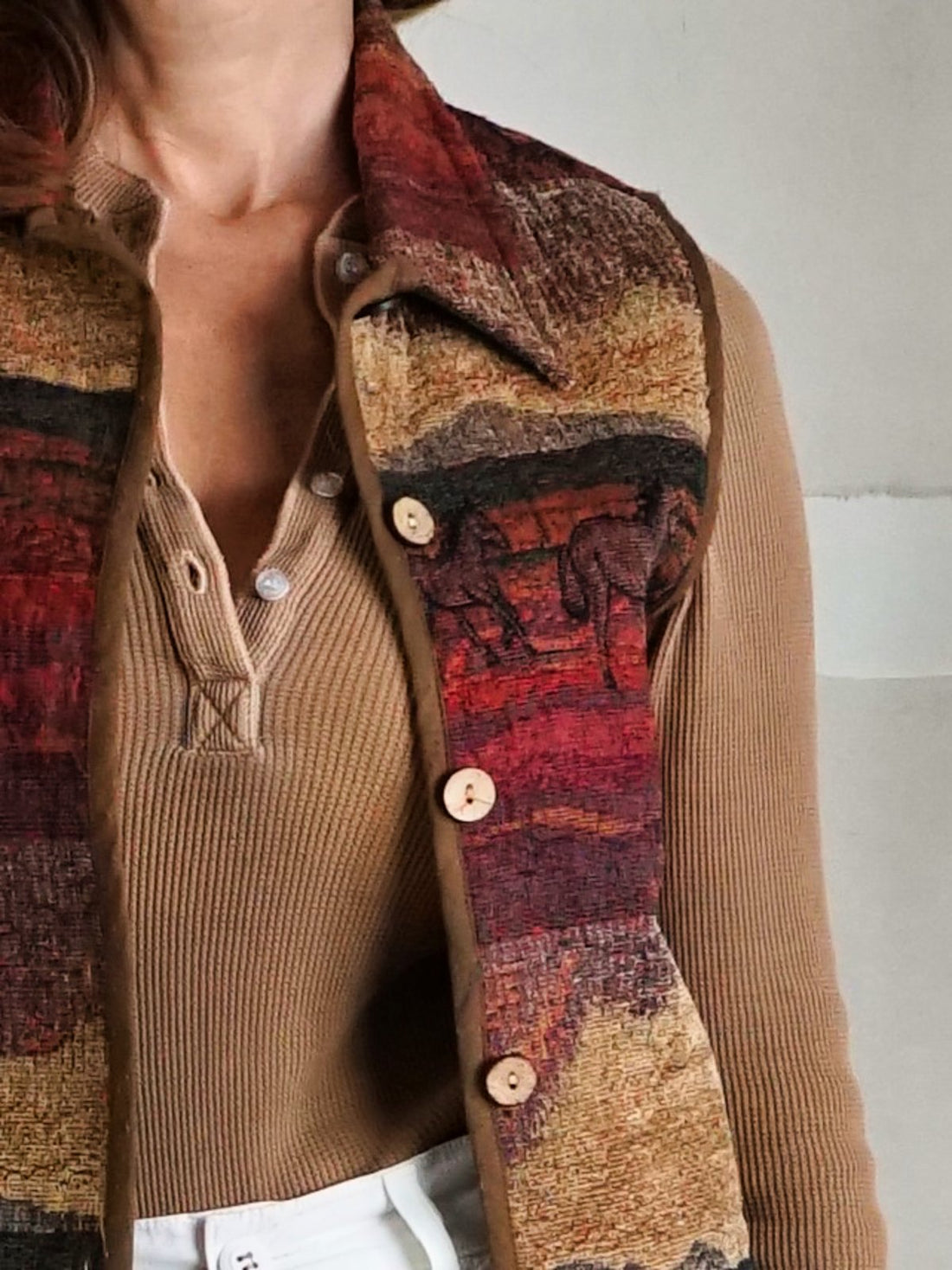 Vintage Desert Tapestry Horse Vest-closiTherapi | vinTage