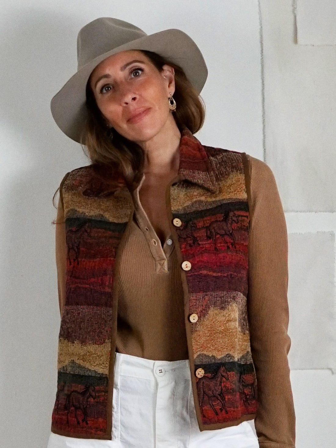 Vintage Desert Tapestry Horse Vest-closiTherapi | vinTage