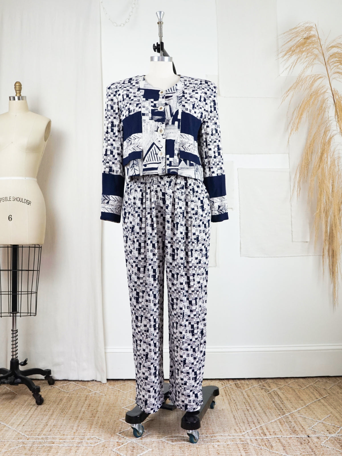 Vintage Digital Print Pant Set-closiTherapi | vinTage