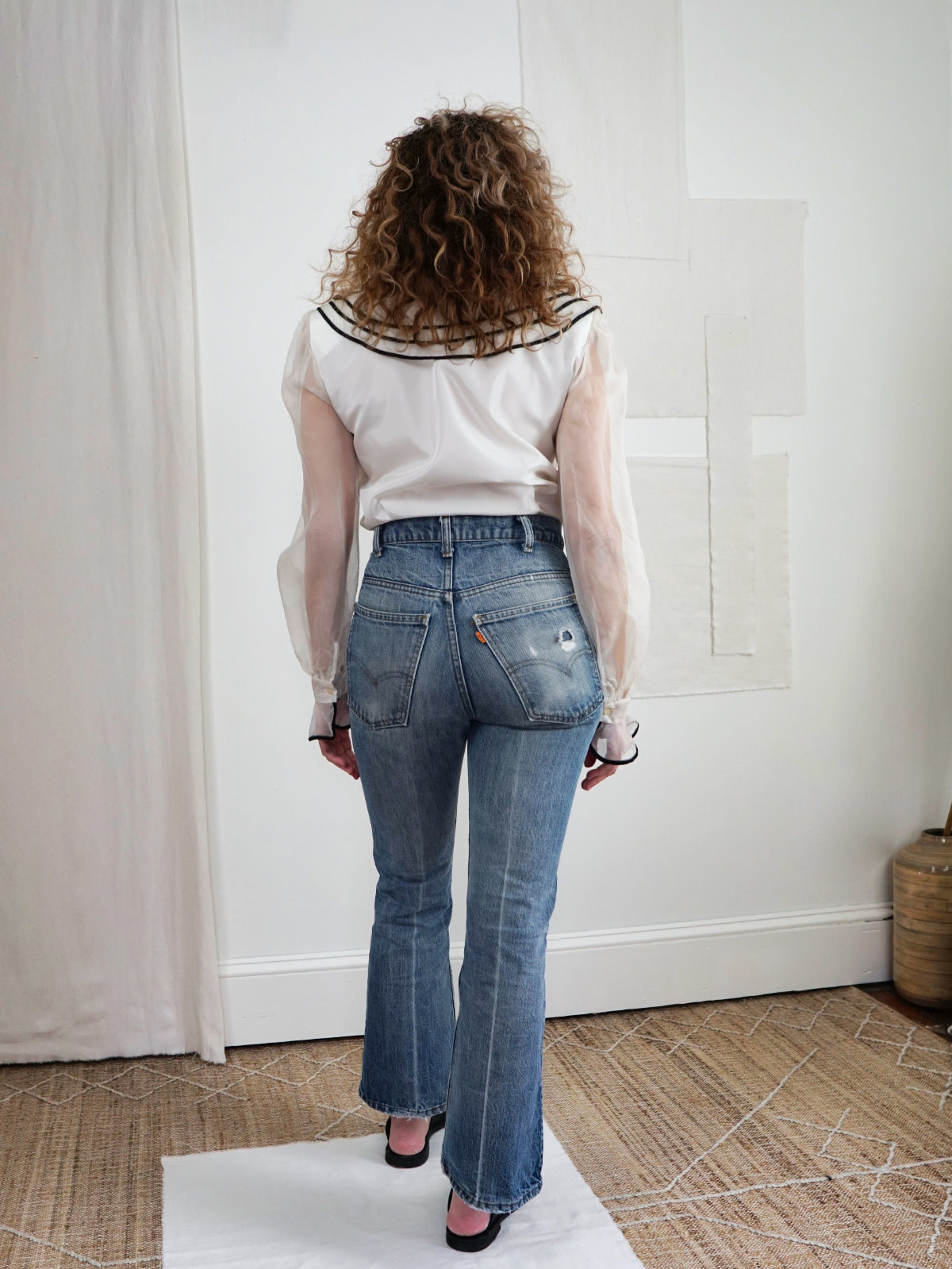 Vintage Dramatic Sheer Blouse-closiTherapi | vinTage