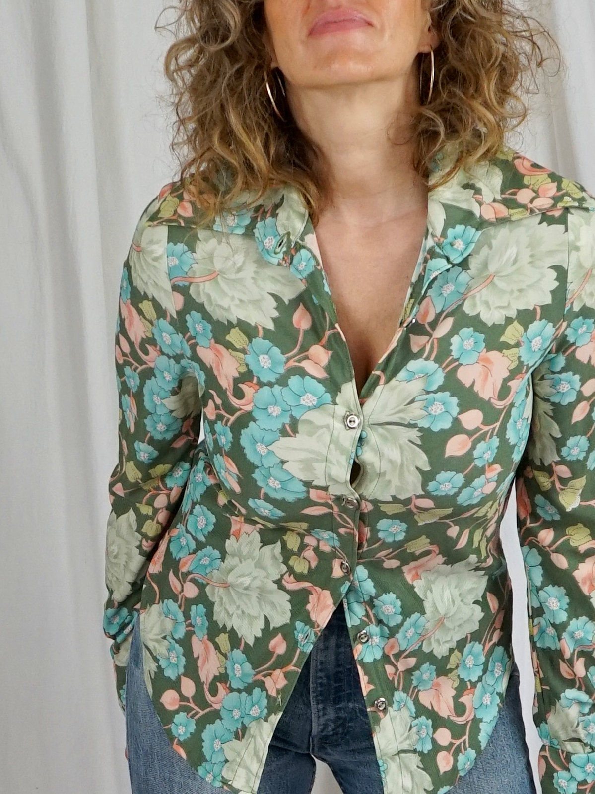 Vintage Dreamy Floral Shirt-closiTherapi | vinTage