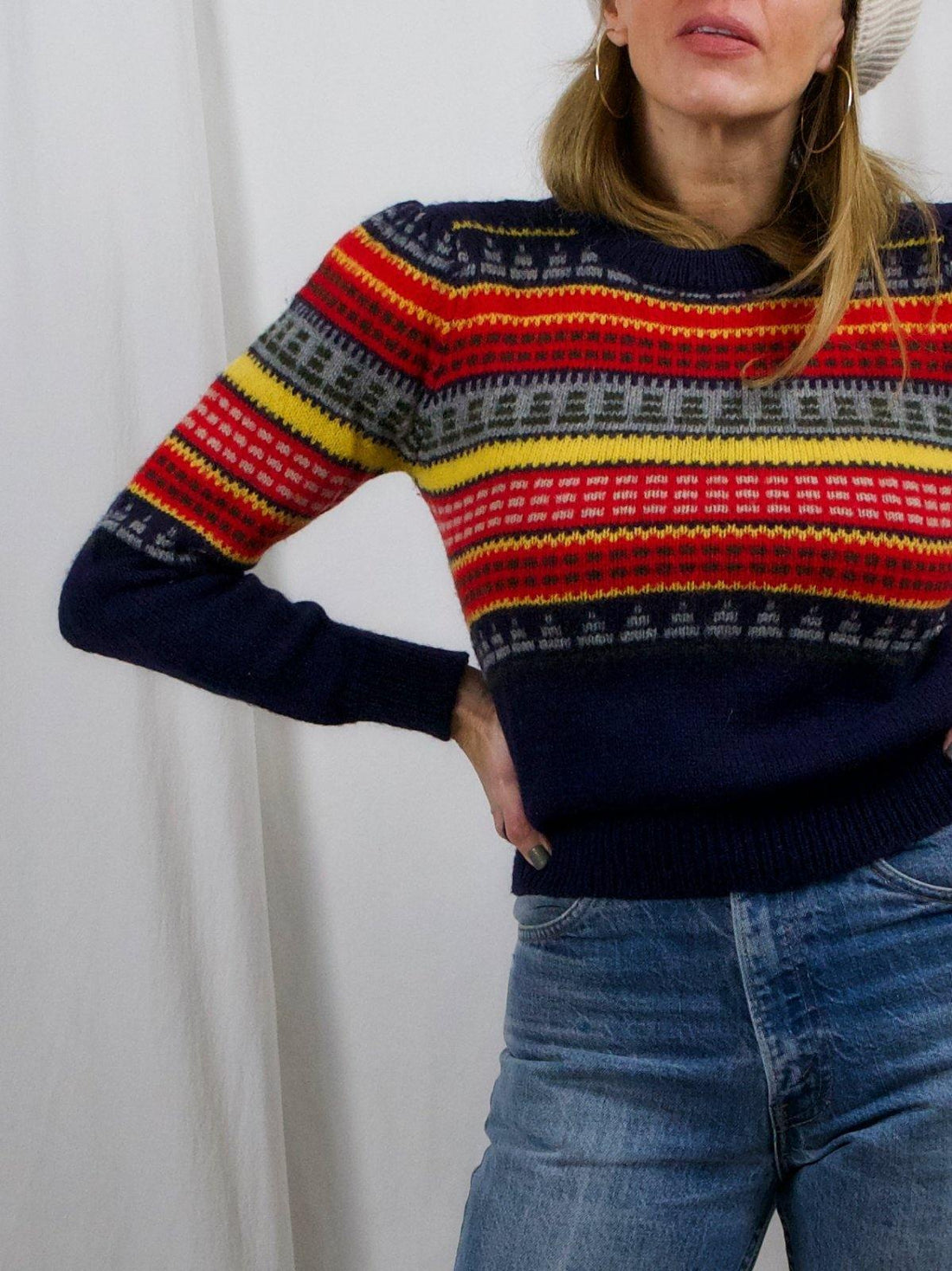 Vintage Fair Isle Wool Sweater-closiTherapi | vinTage