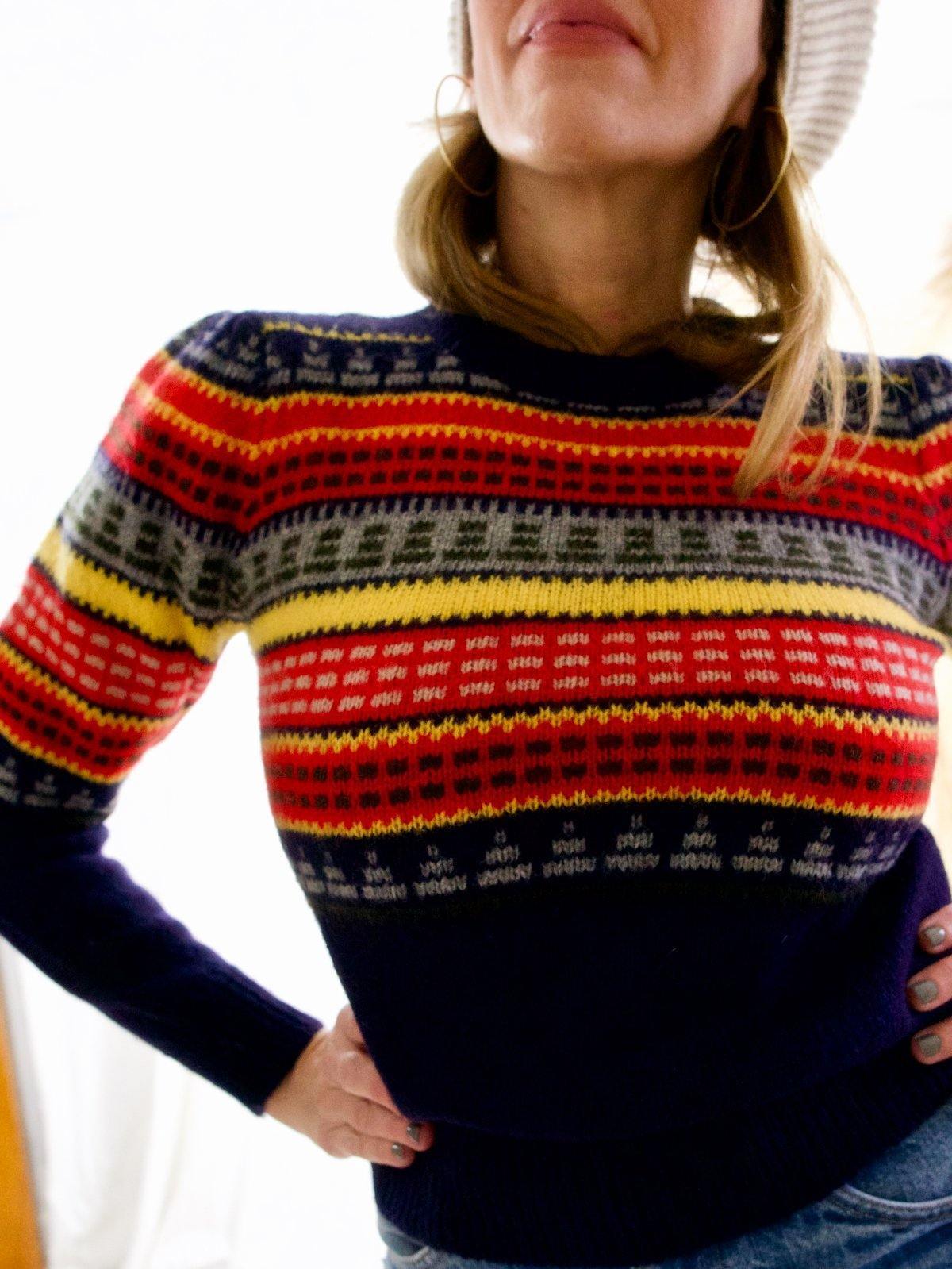 Vintage Fair Isle Wool Sweater-closiTherapi | vinTage