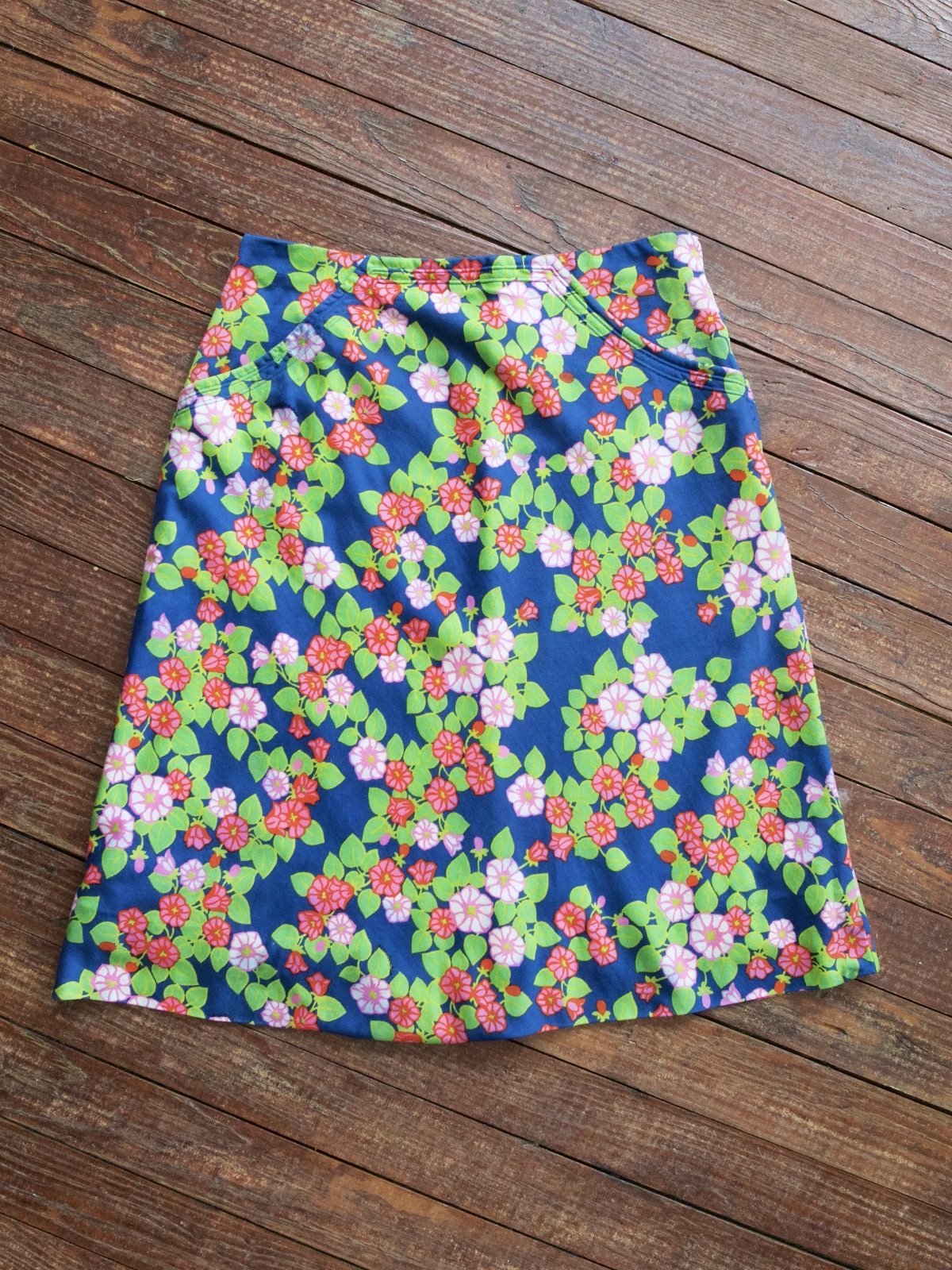 Vintage Floral Cherry Blossom Skirt-closiTherapi | vinTage