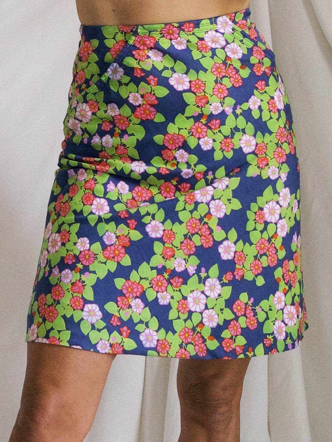 Vintage Floral Cherry Blossom Skirt-closiTherapi | vinTage