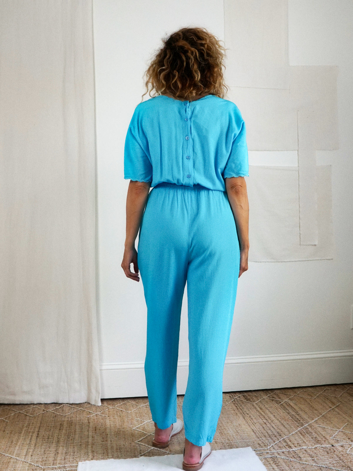 Vintage Floral Crochet Jumpsuit-closiTherapi | vinTage