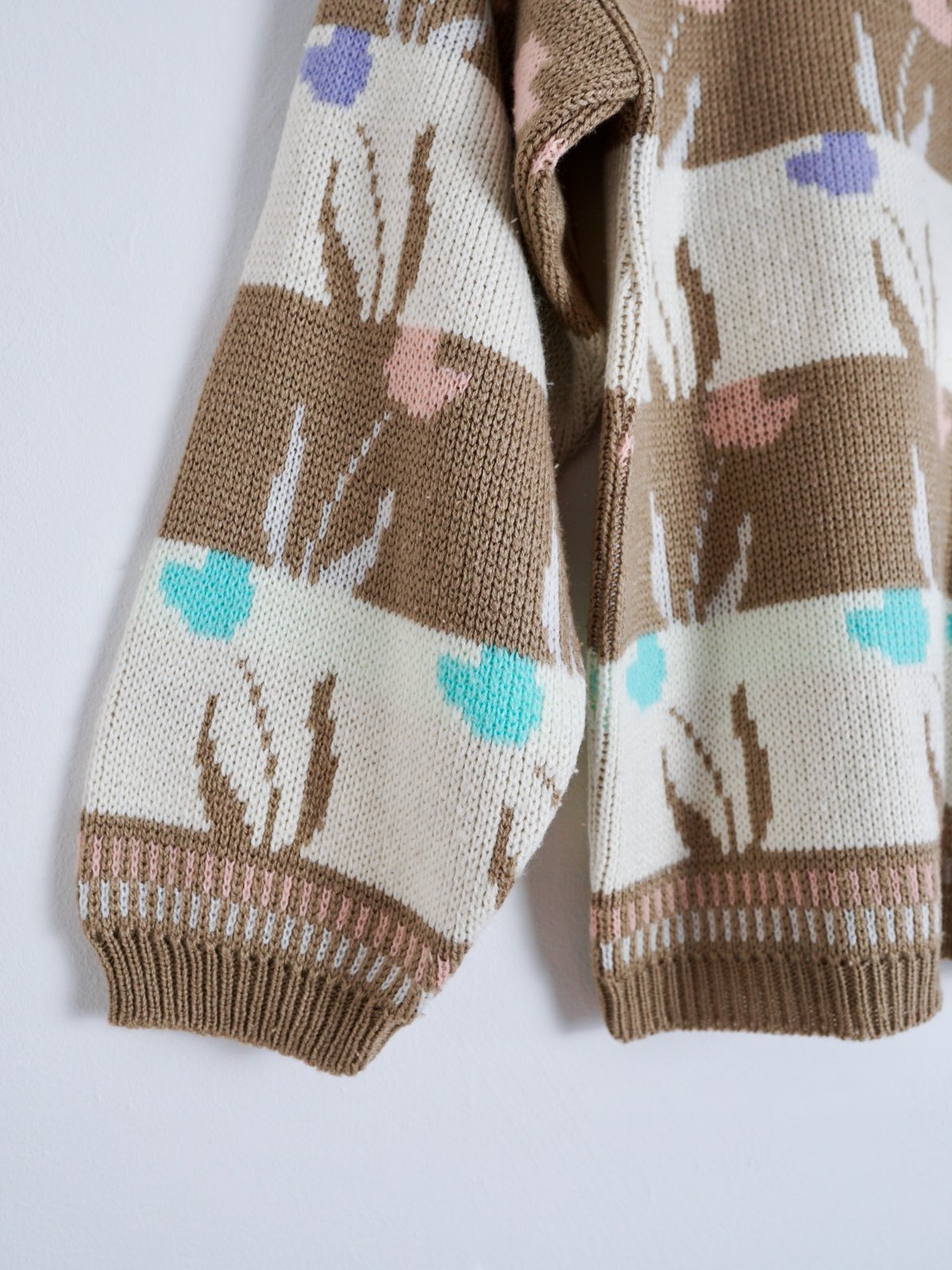 Vintage Floral Tulip Pastel Sweater-closiTherapi | vinTage