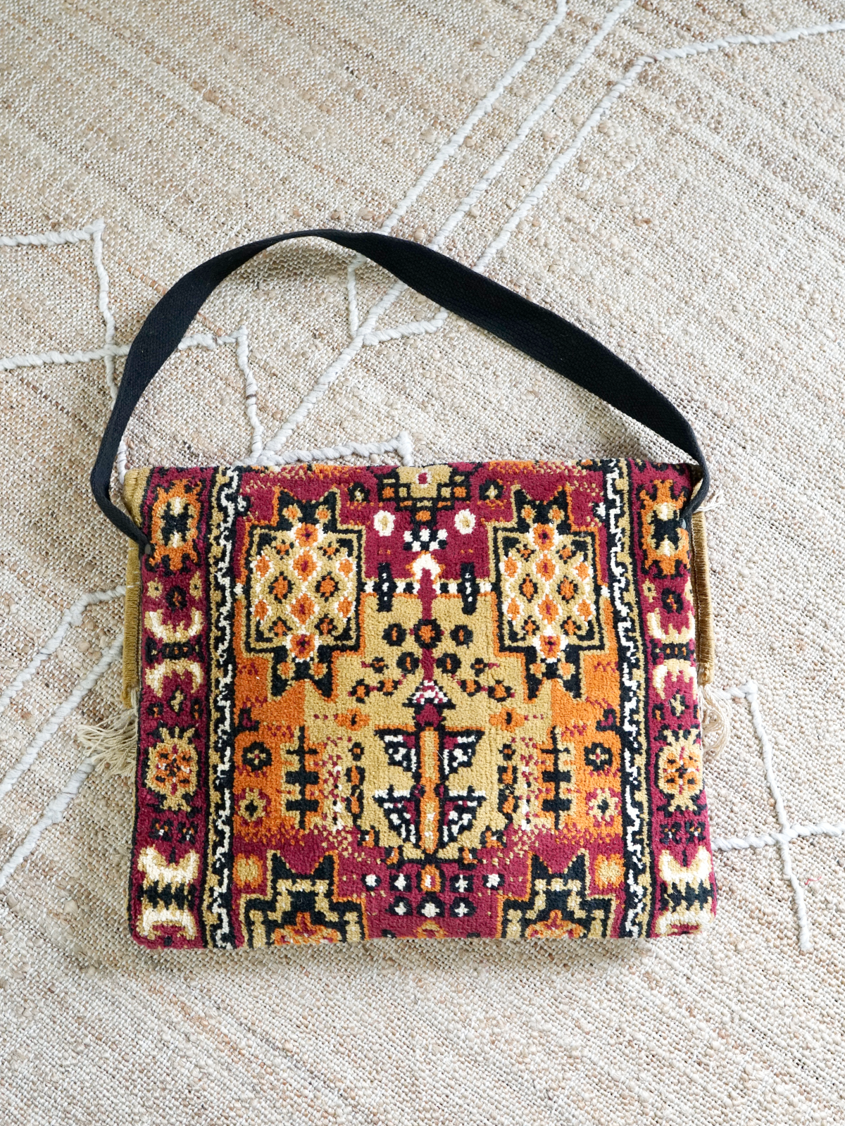 Vintage Fringe Southwestern Carpet Bag-closiTherapi | vinTage