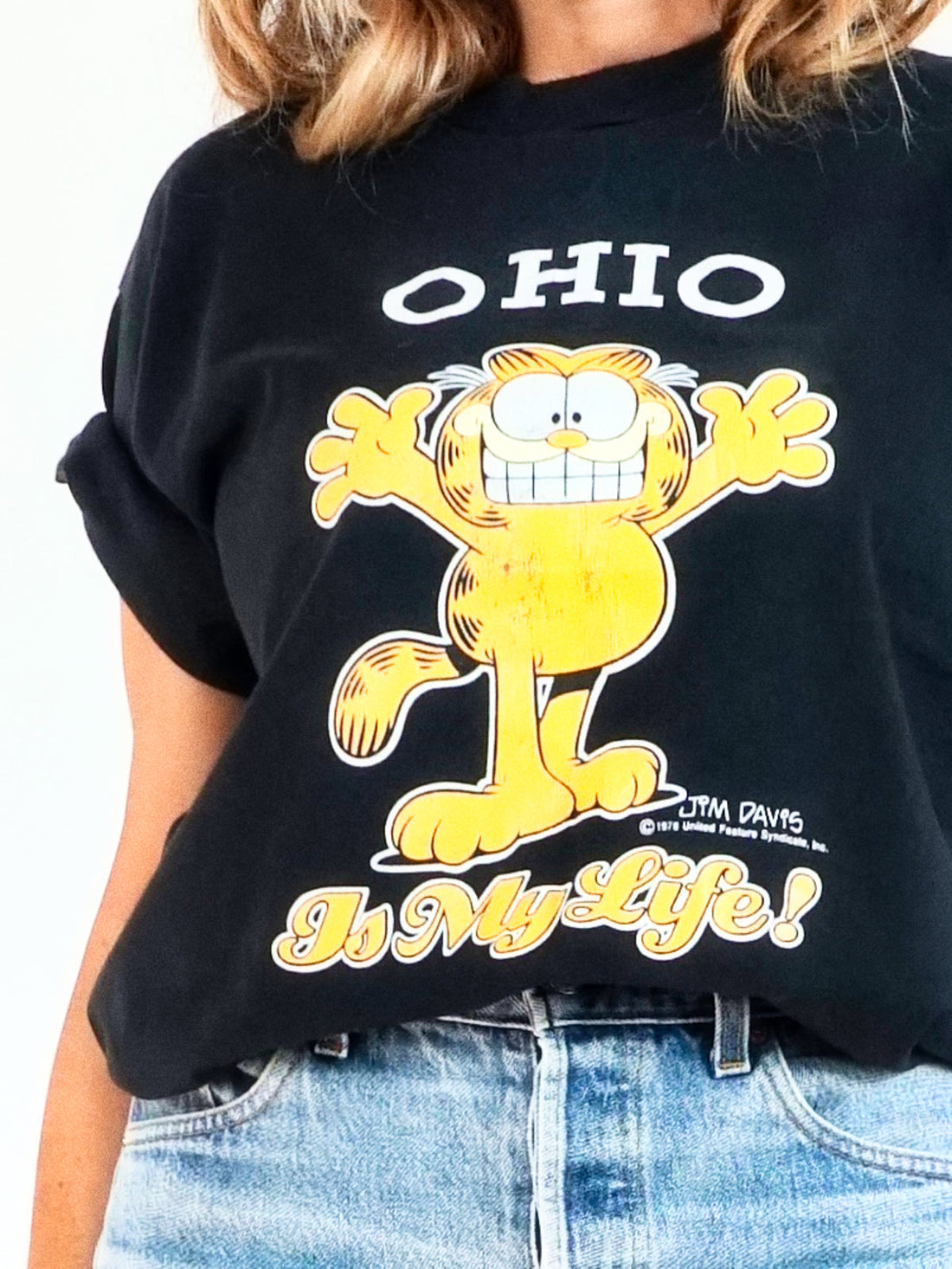 Vintage Garfield Ohio Is My Life Tee-closiTherapi | vinTage