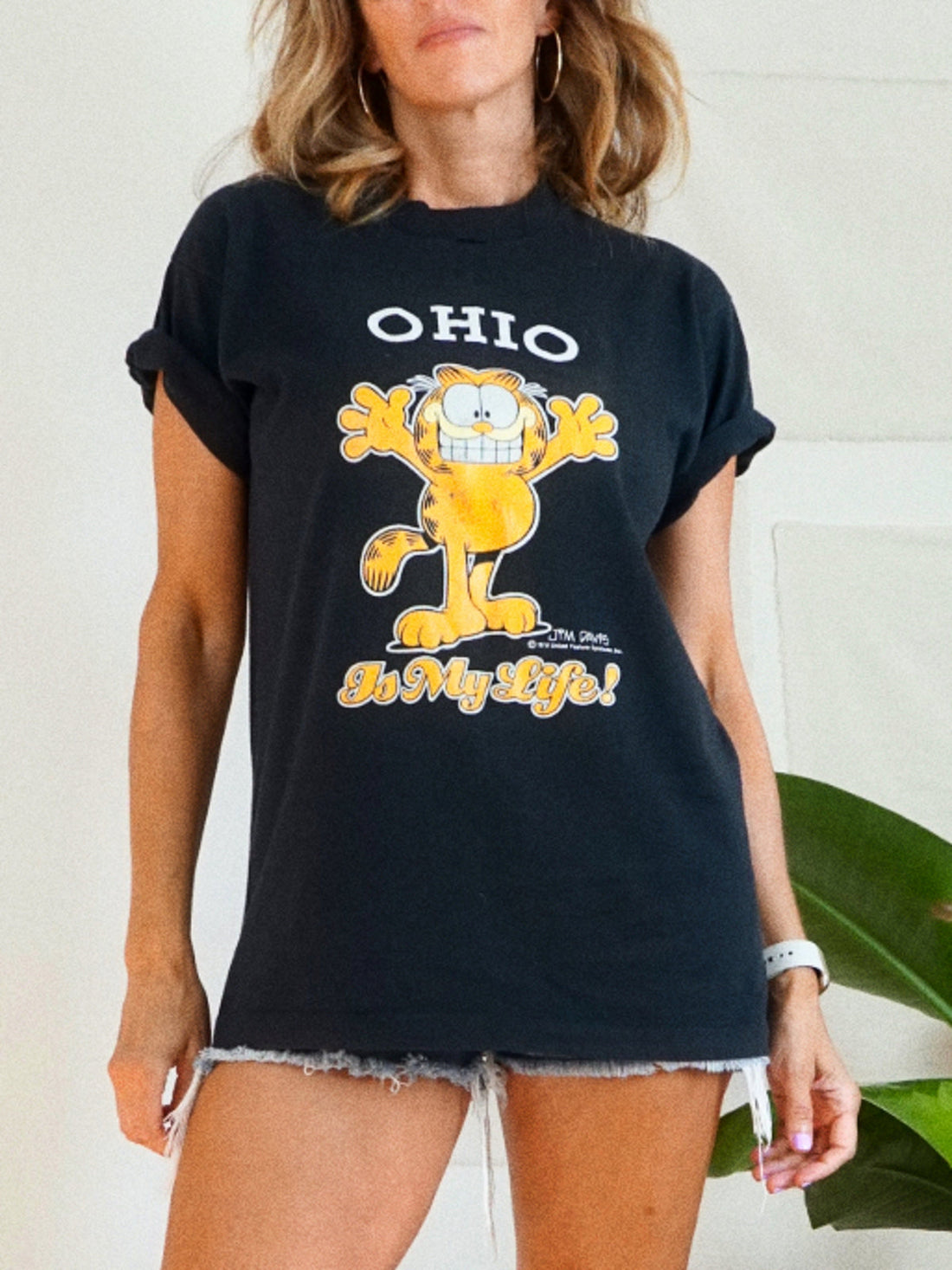 Vintage Garfield Ohio Is My Life Tee-closiTherapi | vinTage