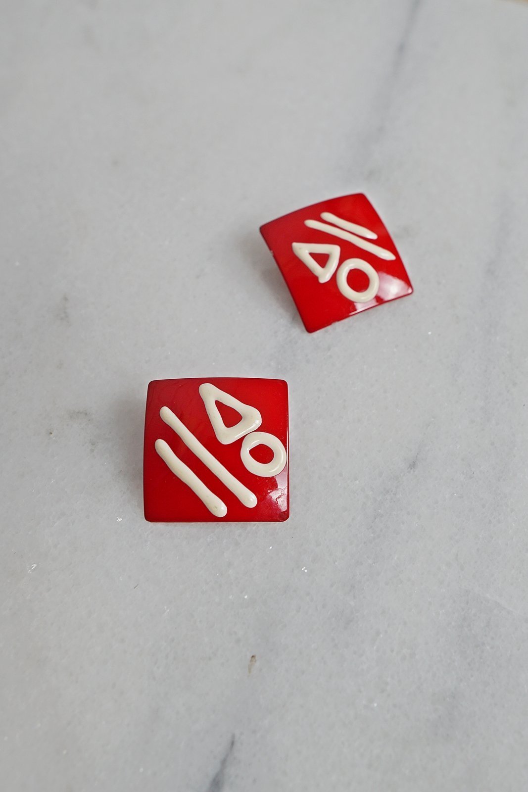 Vintage Geometric Square Earrings-closiTherapi | vinTage
