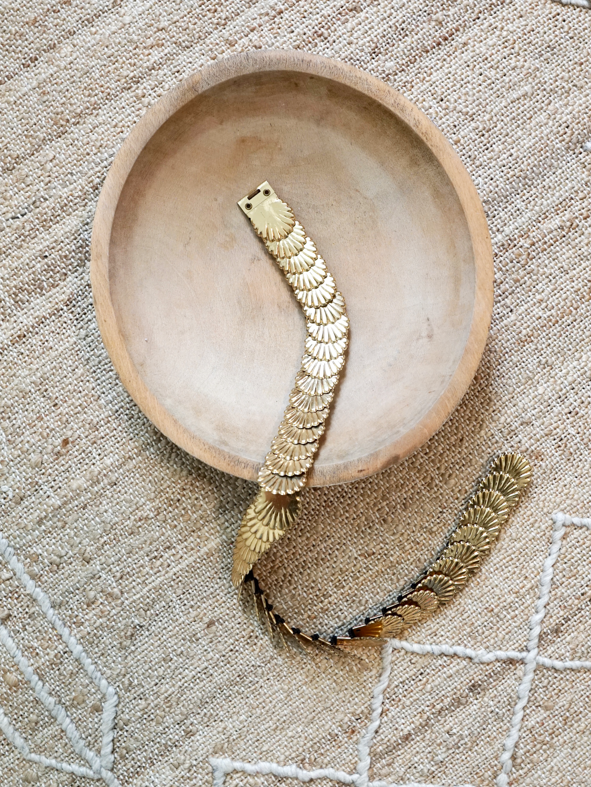 Vintage Gold Seashell Stretch Belt-closiTherapi | vinTage